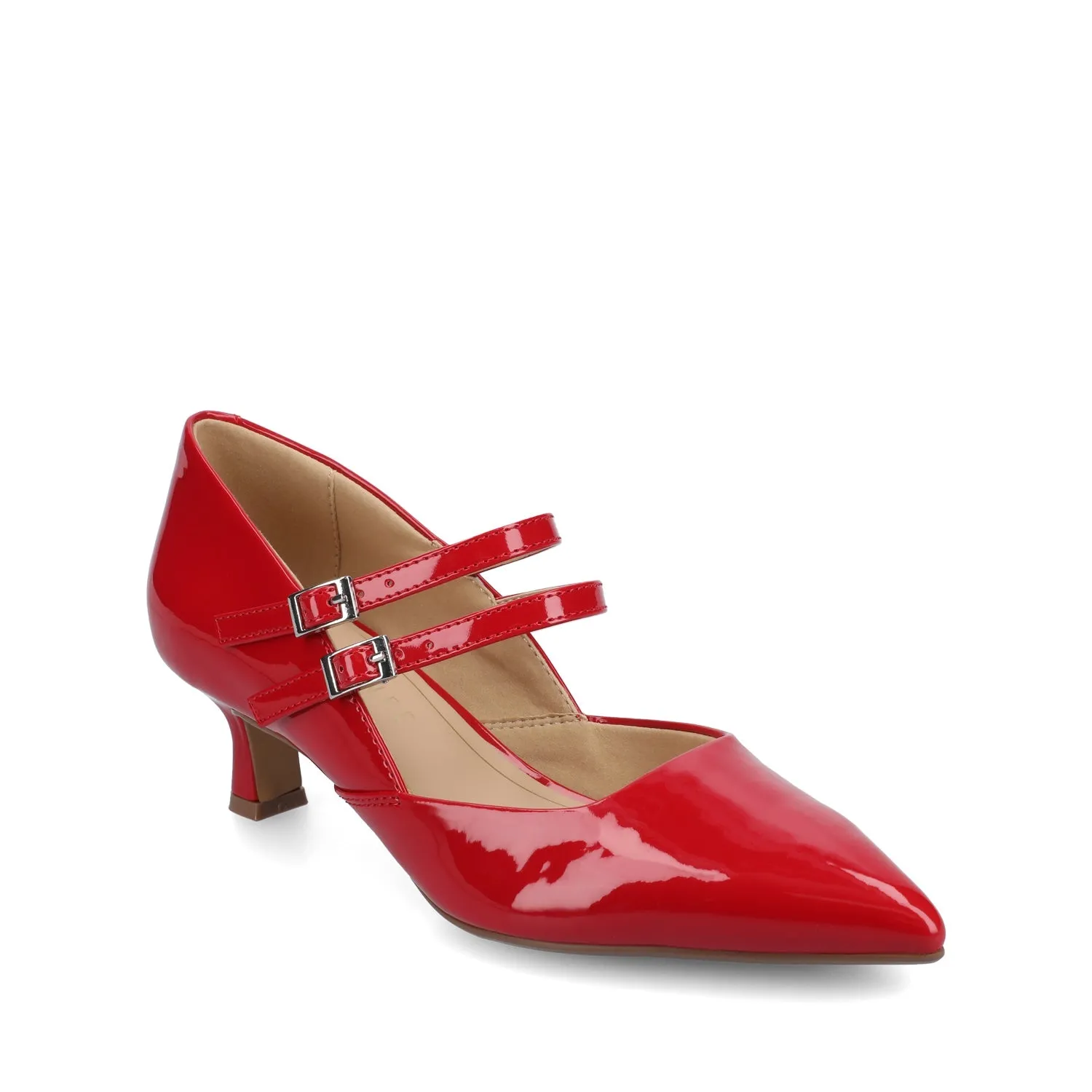CARNATION MARY JANE PUMPS - Red sold by Journee Collection product image thumbnail 2