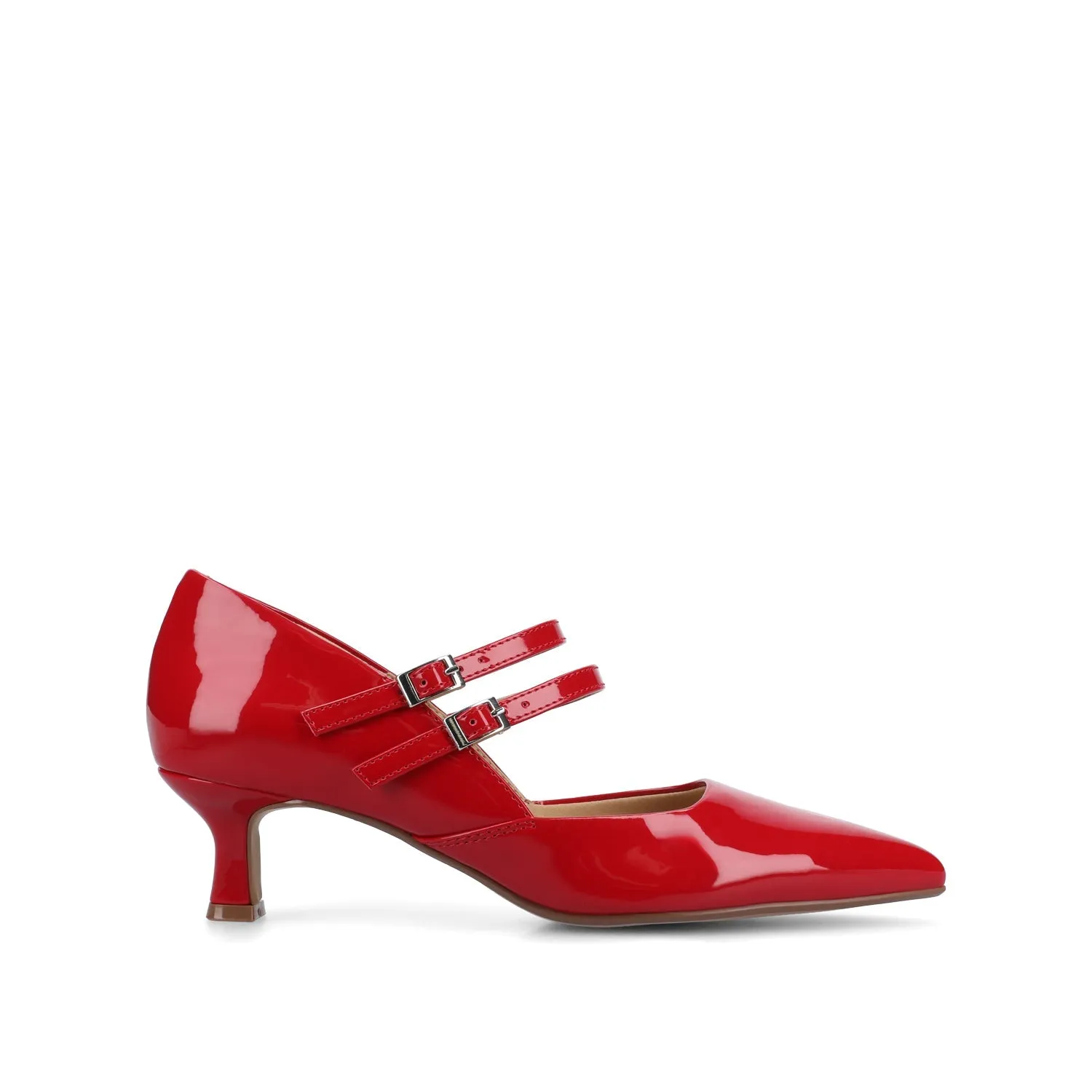 CARNATION MARY JANE PUMPS - Red sold by Journee Collection