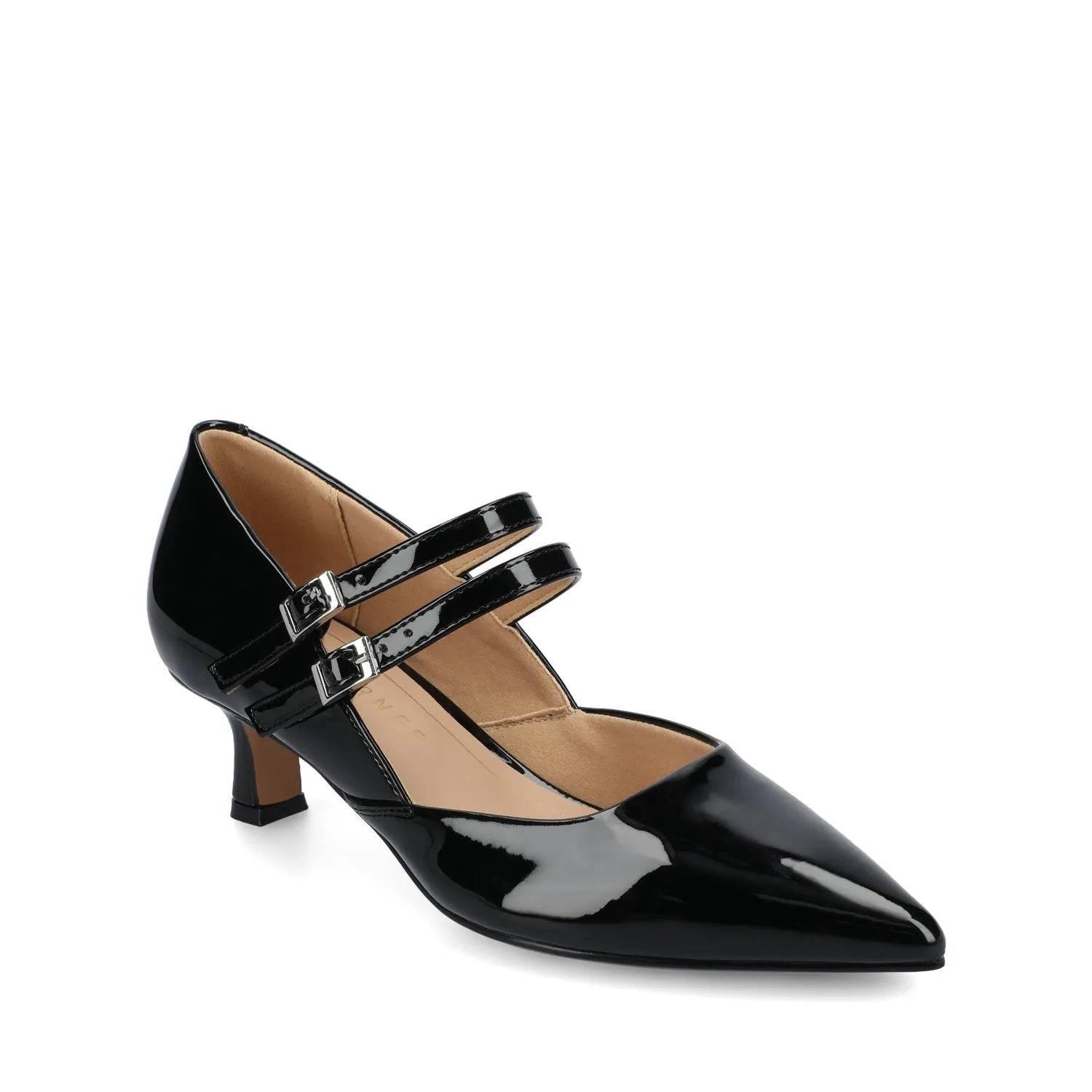 CARNATION MARY JANE PUMPS - Patent Black sold by Journee Collection product image thumbnail 2