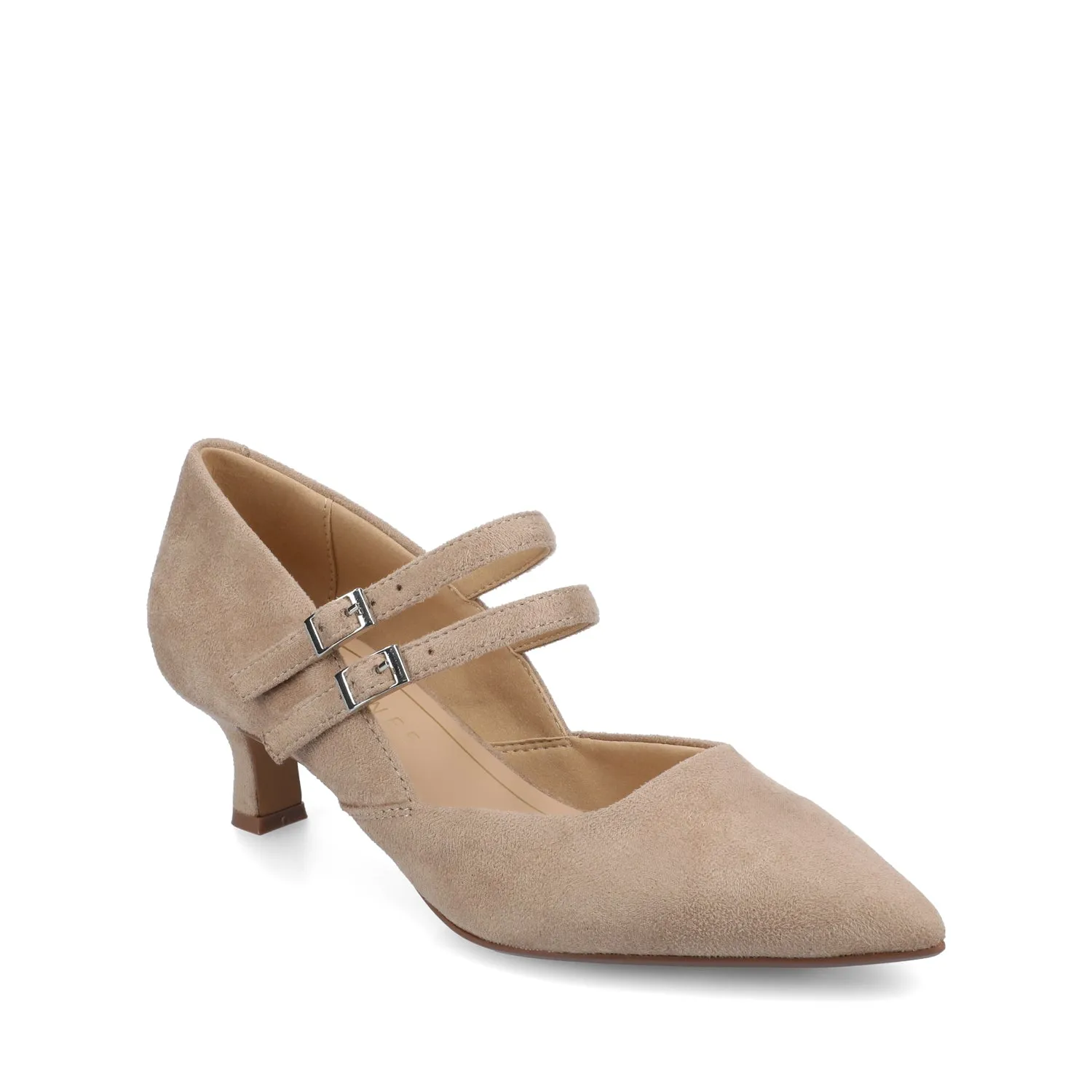 CARNATION MARY JANE PUMPS - Nude Suede sold by Journee Collection product image thumbnail 2