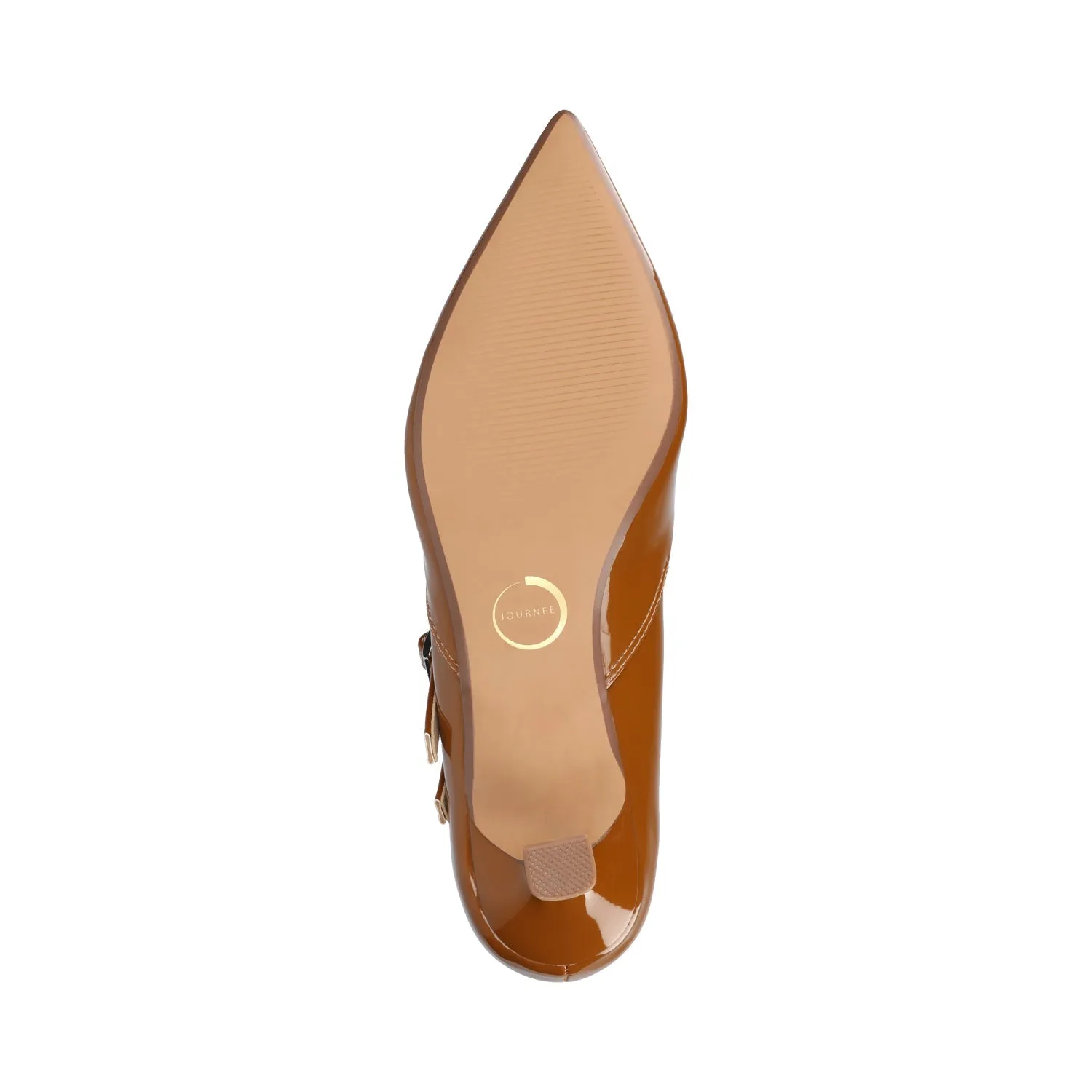 CARNATION MARY JANE PUMPS - Cognac sold by Journee Collection product image thumbnail 5