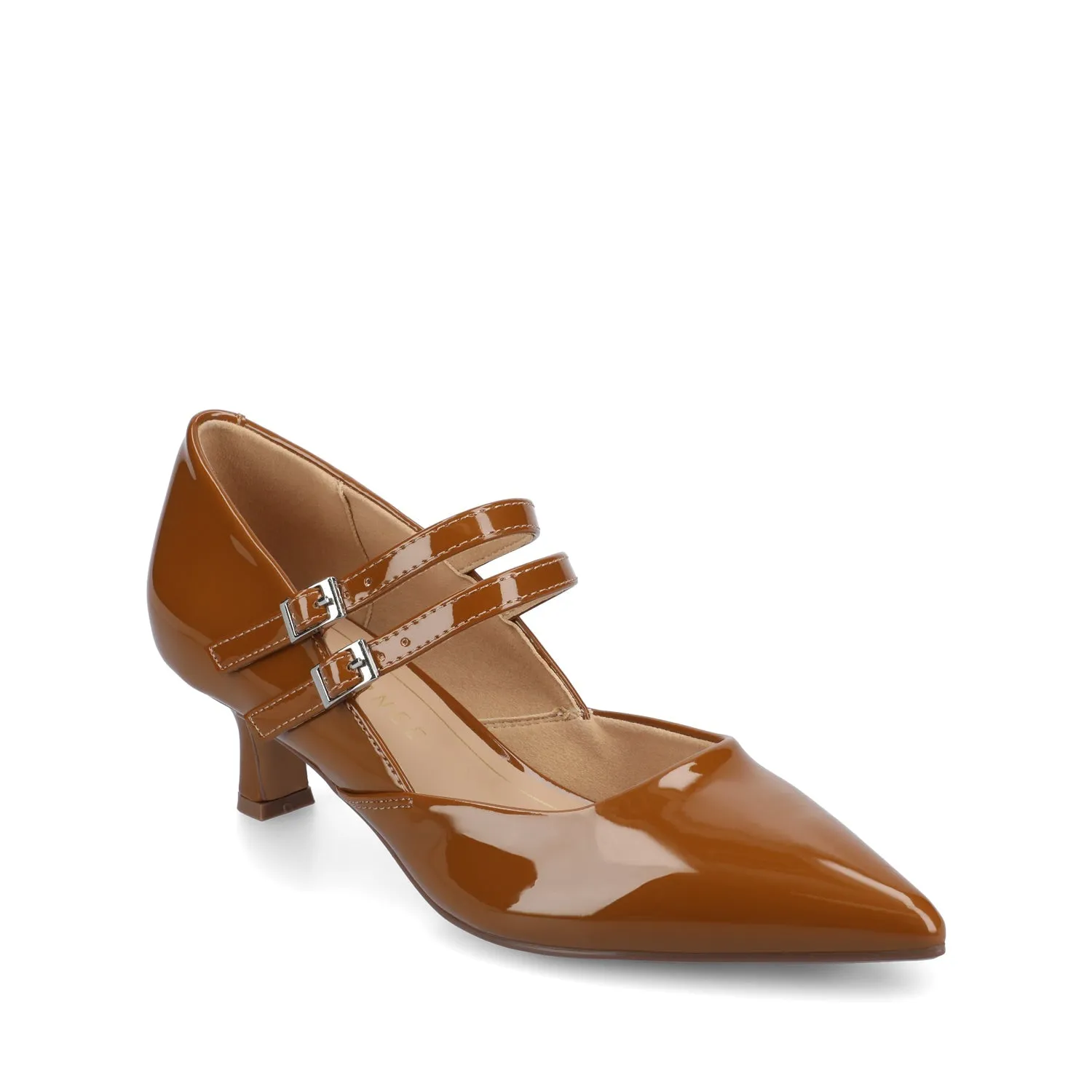 CARNATION MARY JANE PUMPS - Cognac sold by Journee Collection product image thumbnail 2