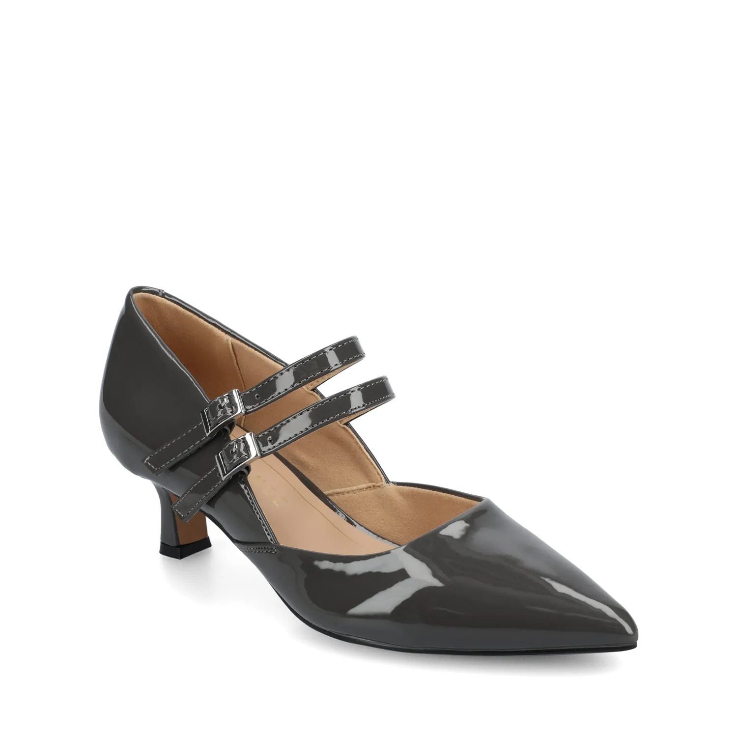 CARNATION MARY JANE PUMPS - Charcoal sold by Journee Collection product image thumbnail 2