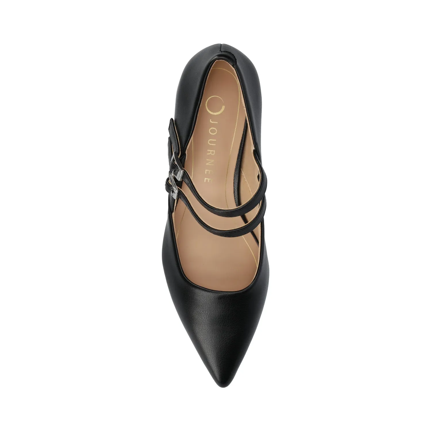 CARNATION MARY JANE PUMPS - Black sold by Journee Collection product image thumbnail 4