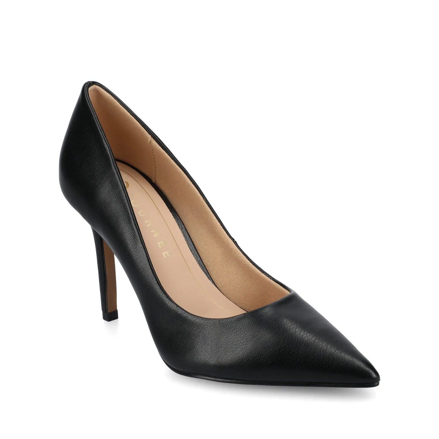 VENUS STILETTO DRESS PUMP HEELS - Black PU sold by Journee Collection product image thumbnail 2