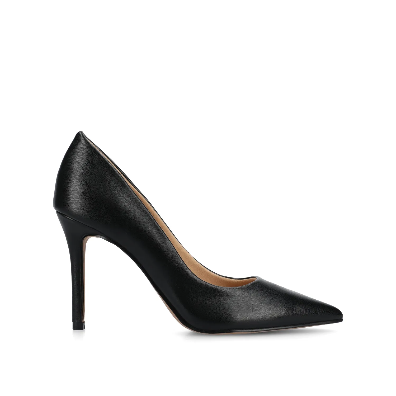 VENUS STILETTO DRESS PUMP HEELS - Black PU sold by Journee Collection