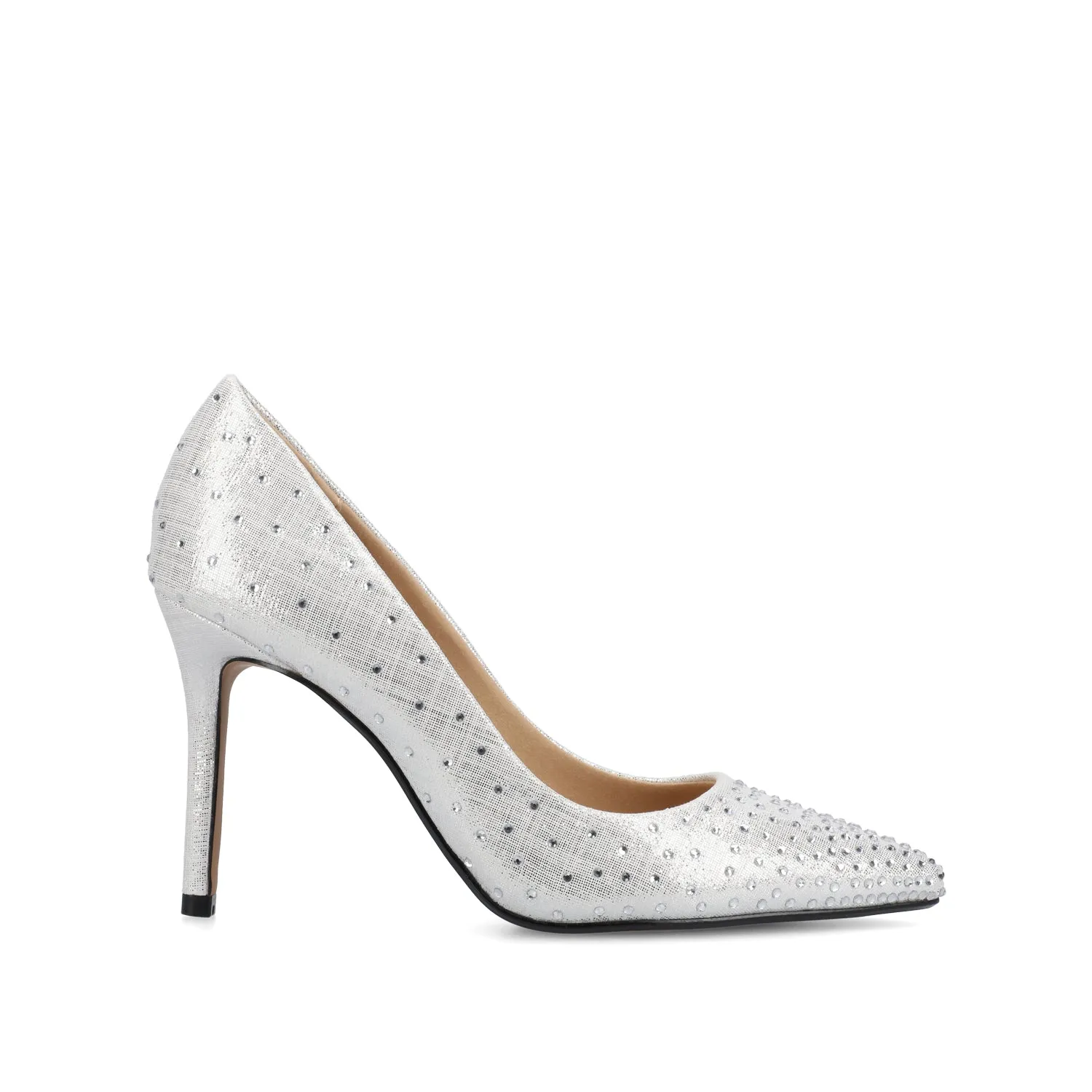 VENUS STATEMENT STILETTO DRESS PUMP HEELS - Silver sold by Journee Collection