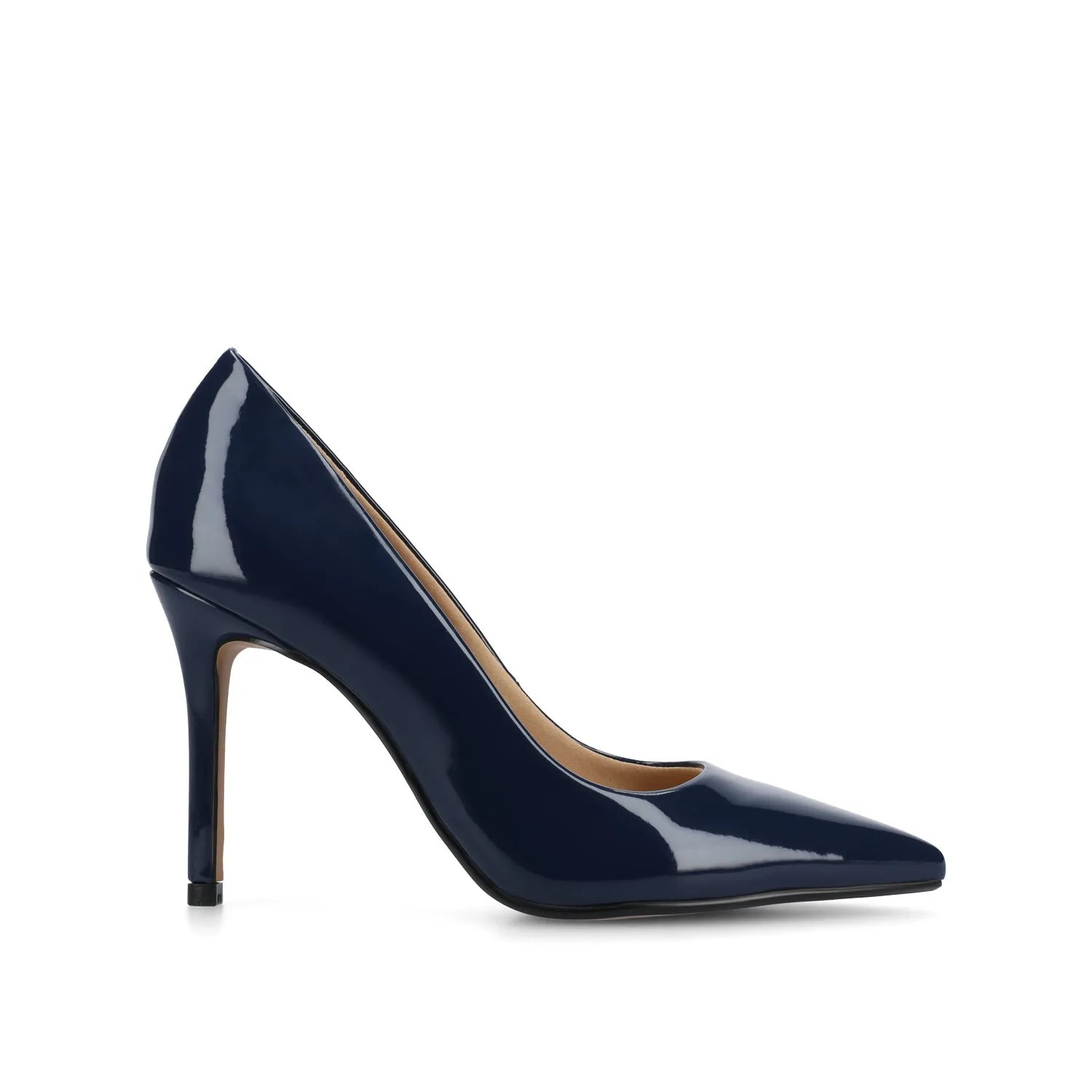 VENUS STILETTO DRESS PUMP HEELS - Patent Navy sold by Journee Collection
