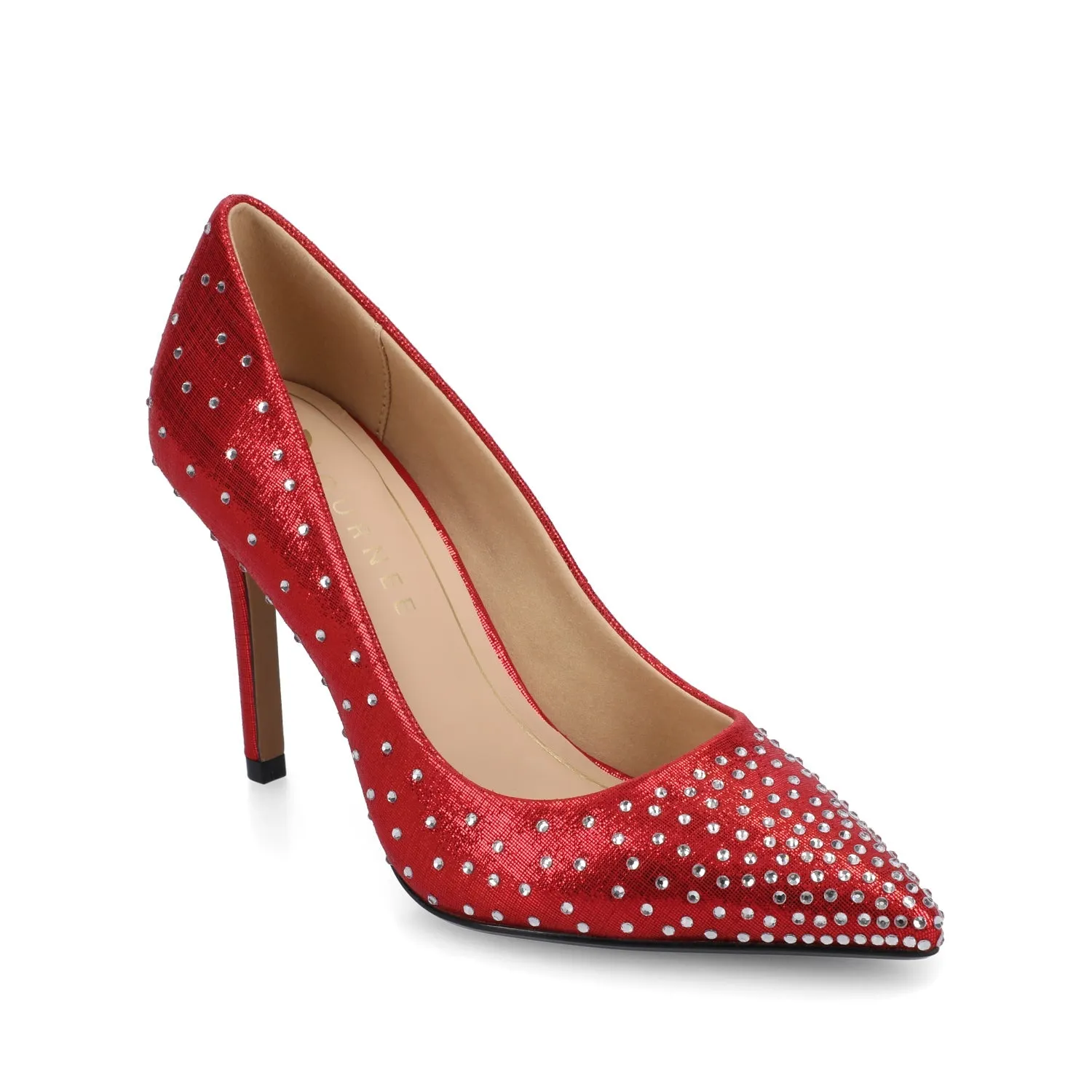 VENUS STATEMENT STILETTO DRESS PUMP HEELS - Red sold by Journee Collection product image thumbnail 2