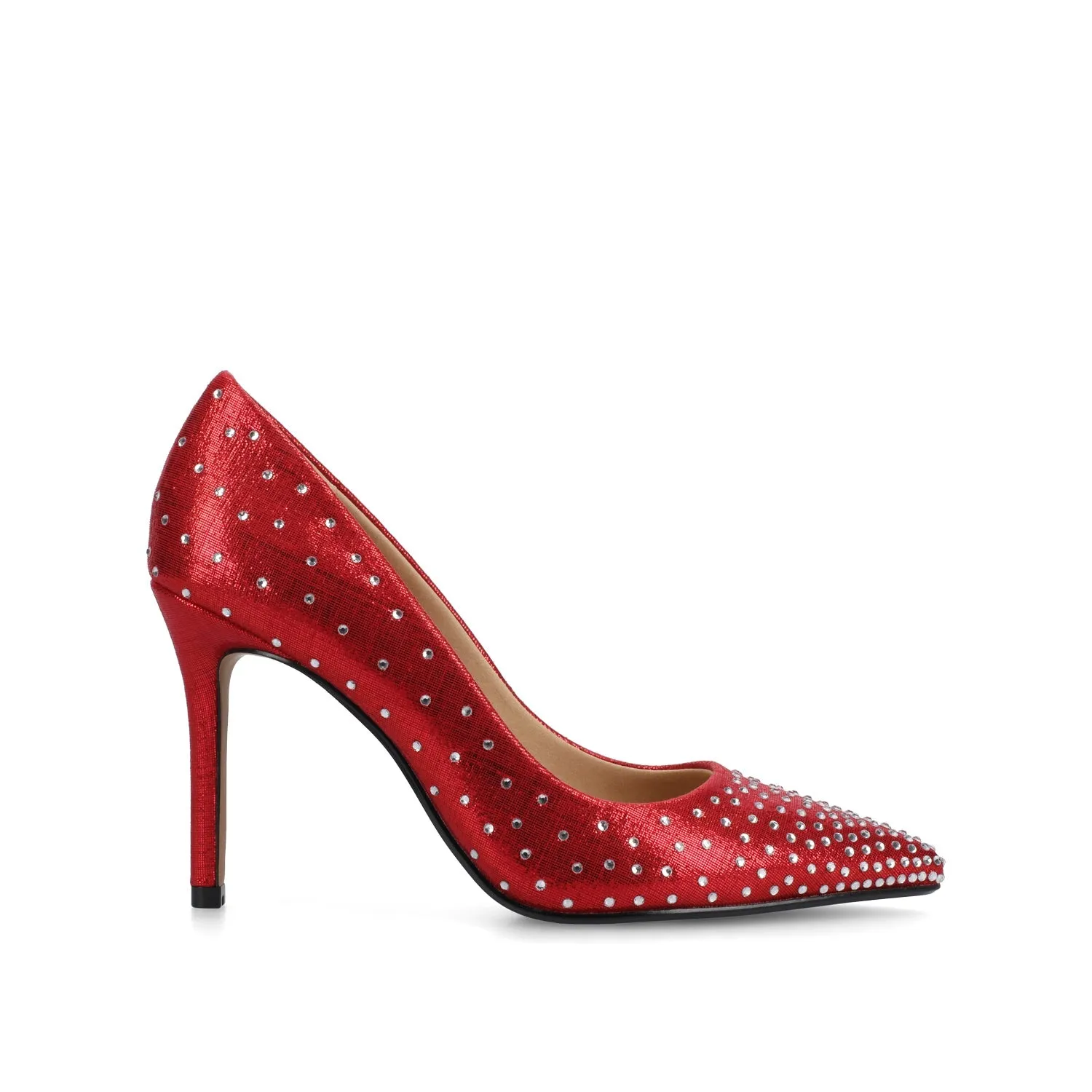 VENUS STATEMENT STILETTO DRESS PUMP HEELS - Red sold by Journee Collection