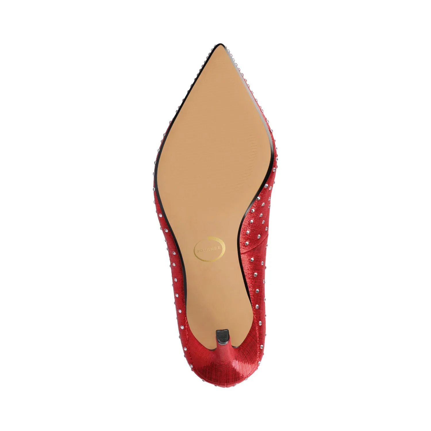 VENUS STATEMENT STILETTO DRESS PUMP HEELS - Red sold by Journee Collection product image thumbnail 5