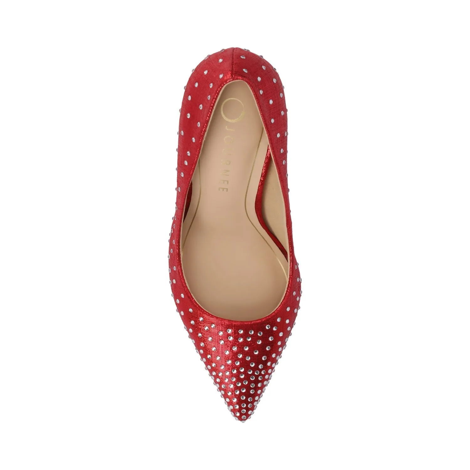 VENUS STATEMENT STILETTO DRESS PUMP HEELS - Red sold by Journee Collection product image thumbnail 4