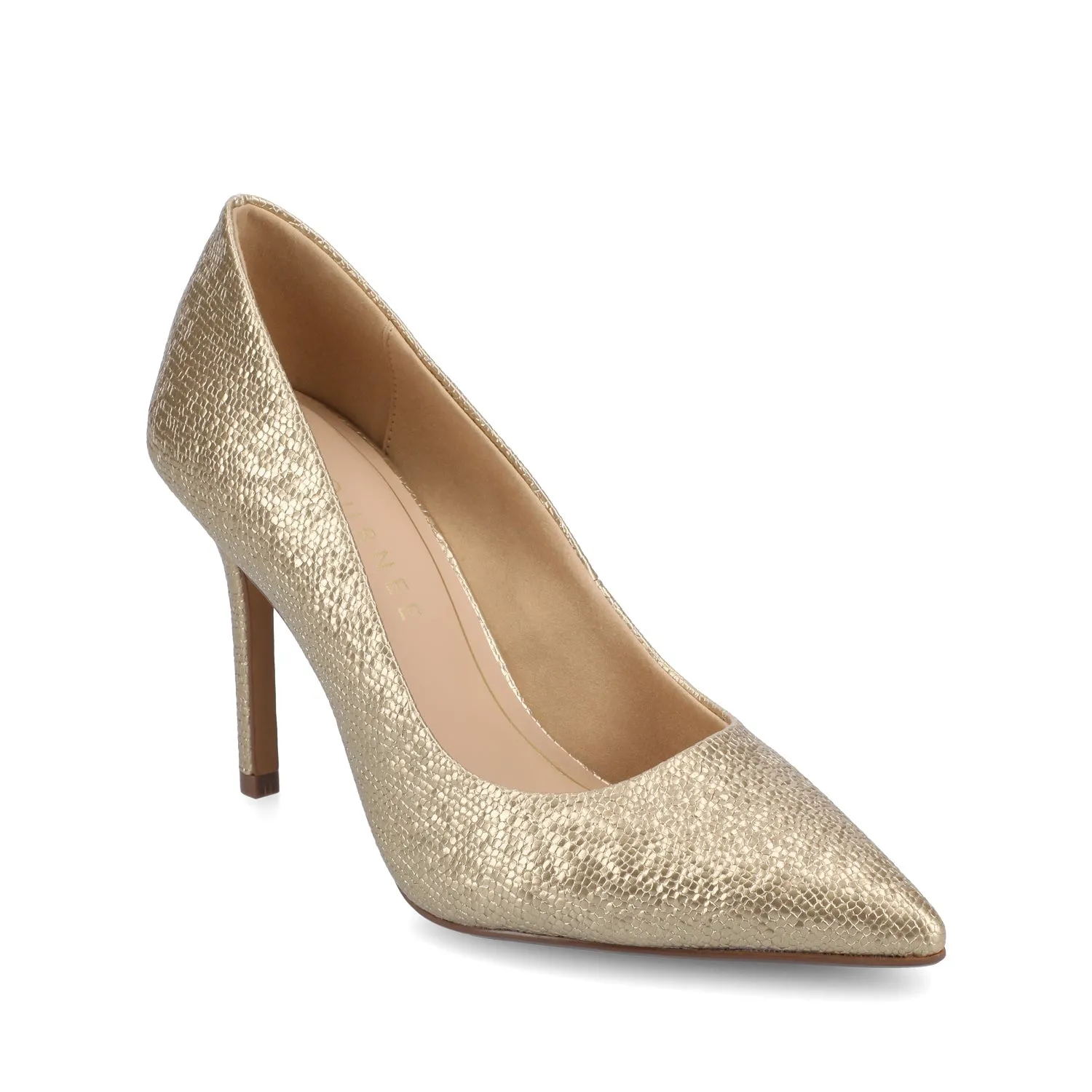 VENUS STILETTO DRESS PUMP HEELS - Patent Gold sold by Journee Collection product image thumbnail 2