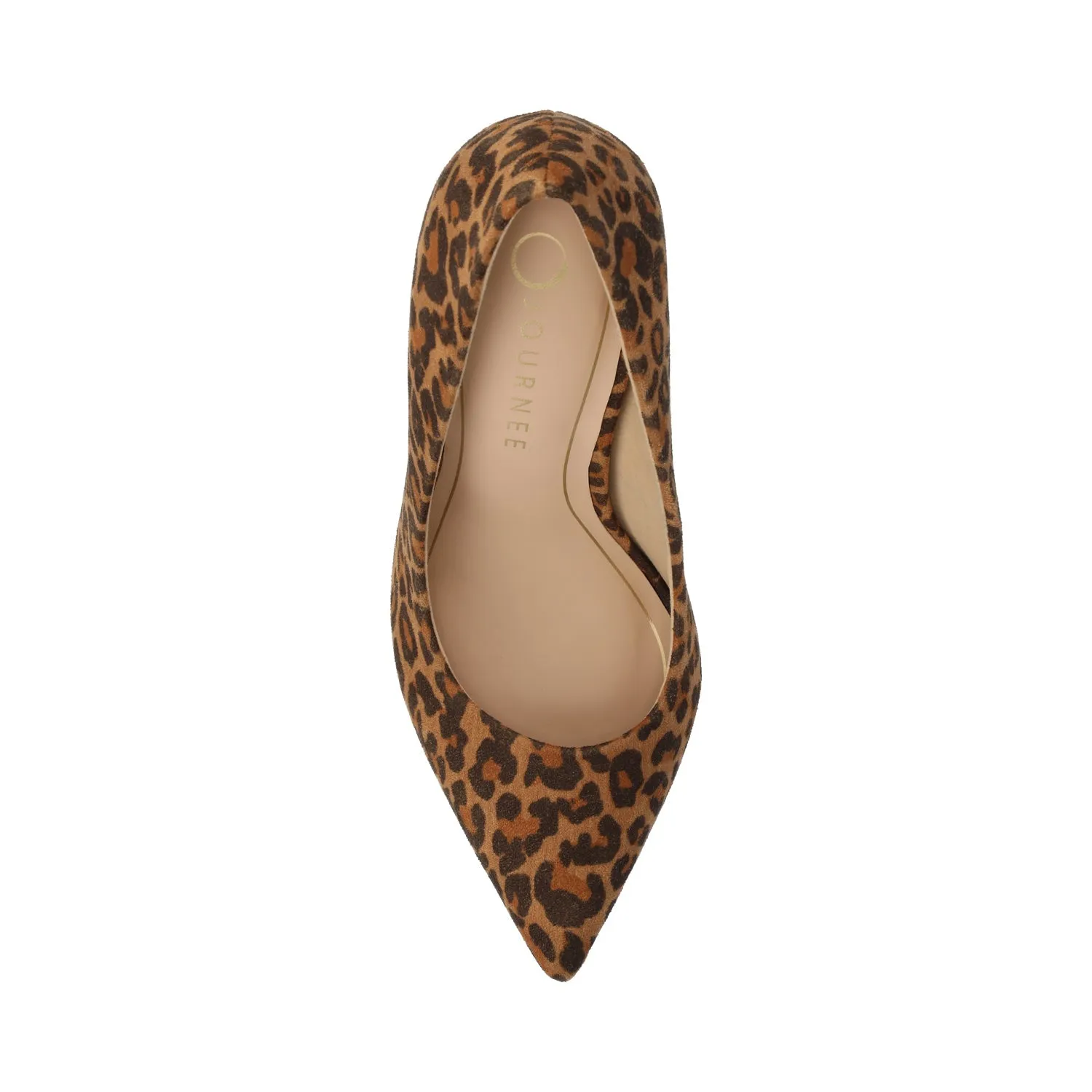 VENUS STATEMENT STILETTO DRESS PUMP HEELS - Leopard/Camel sold by Journee Collection product image thumbnail 4