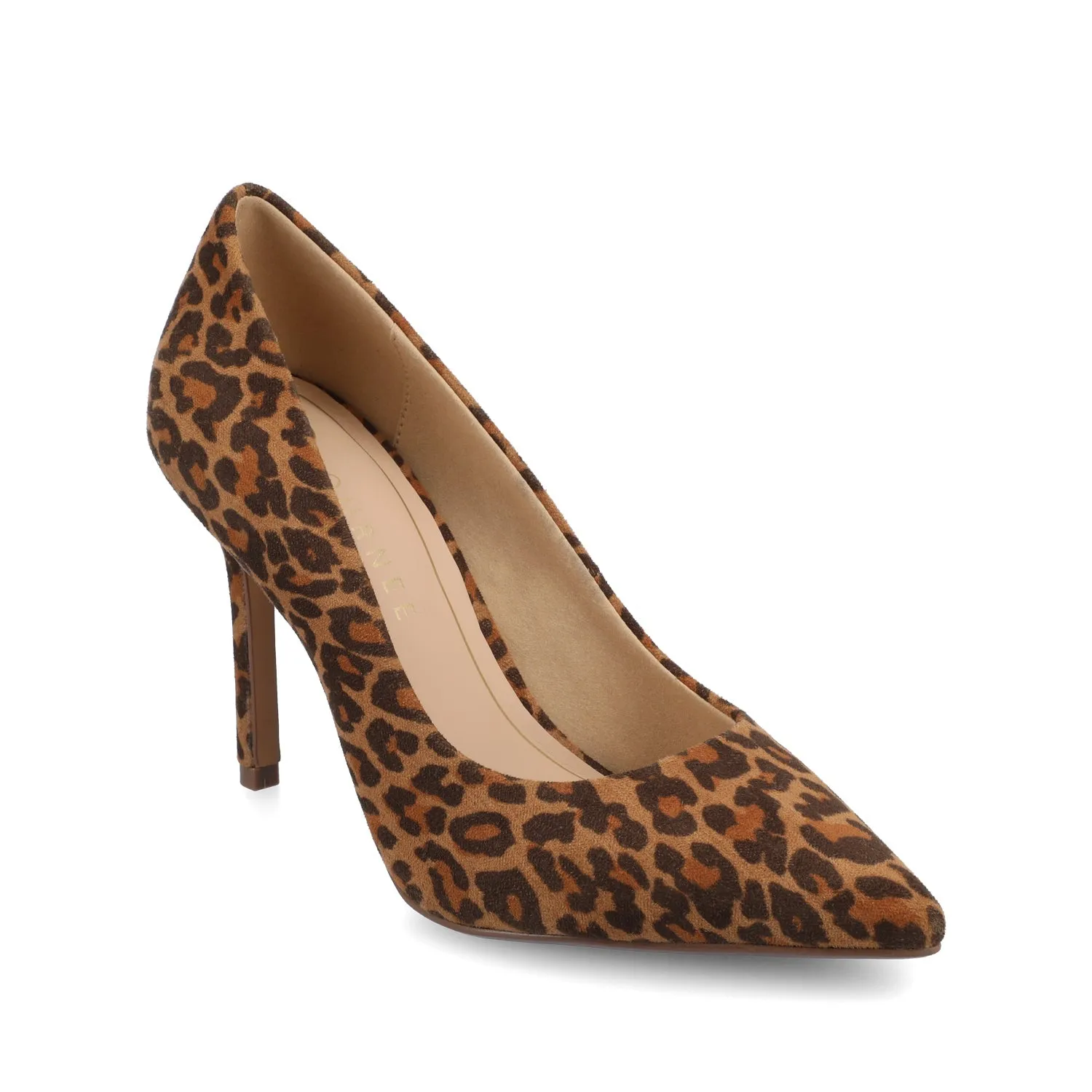 VENUS STATEMENT STILETTO DRESS PUMP HEELS - Leopard/Camel sold by Journee Collection product image thumbnail 2