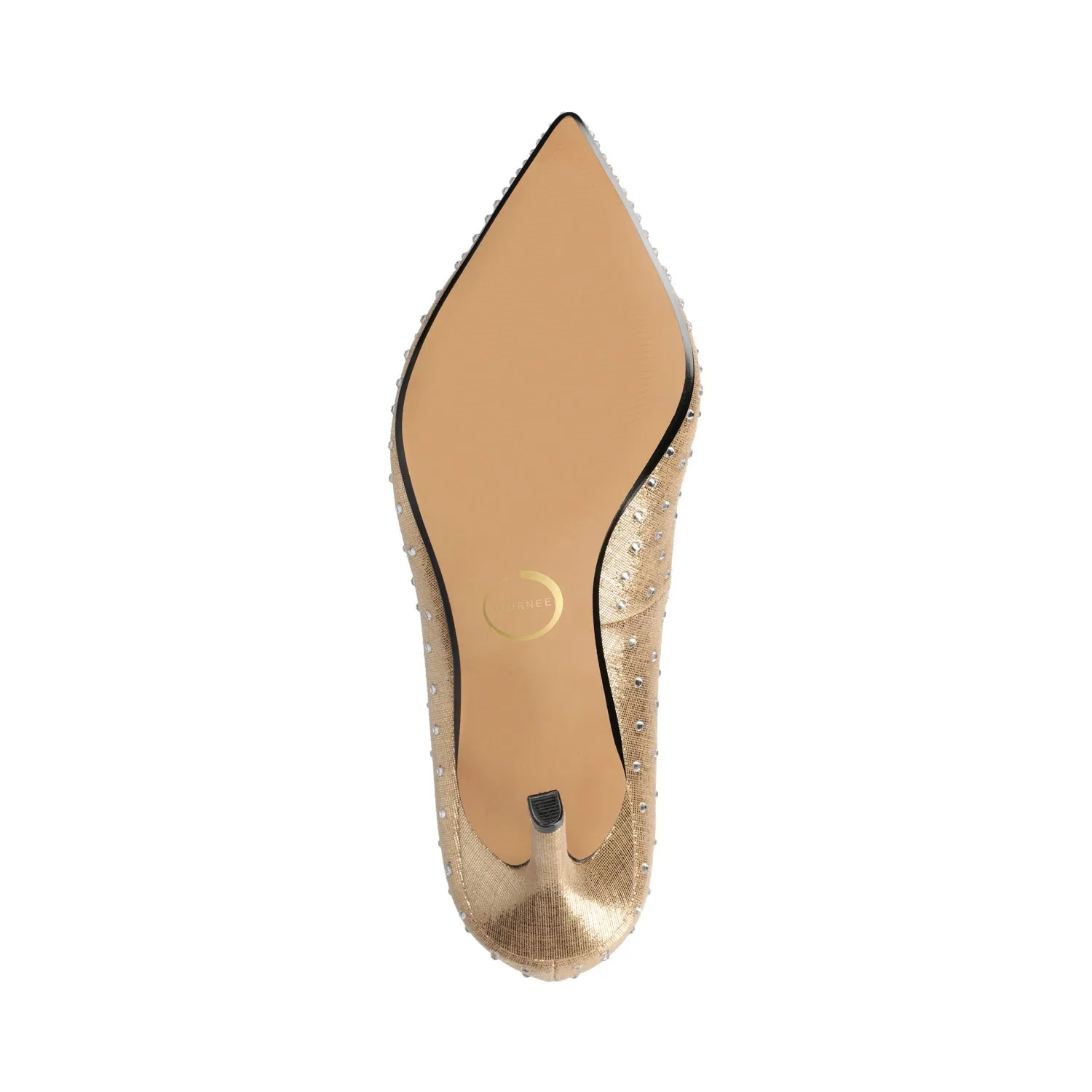 VENUS STATEMENT STILETTO DRESS PUMP HEELS - Gold sold by Journee Collection product image thumbnail 5