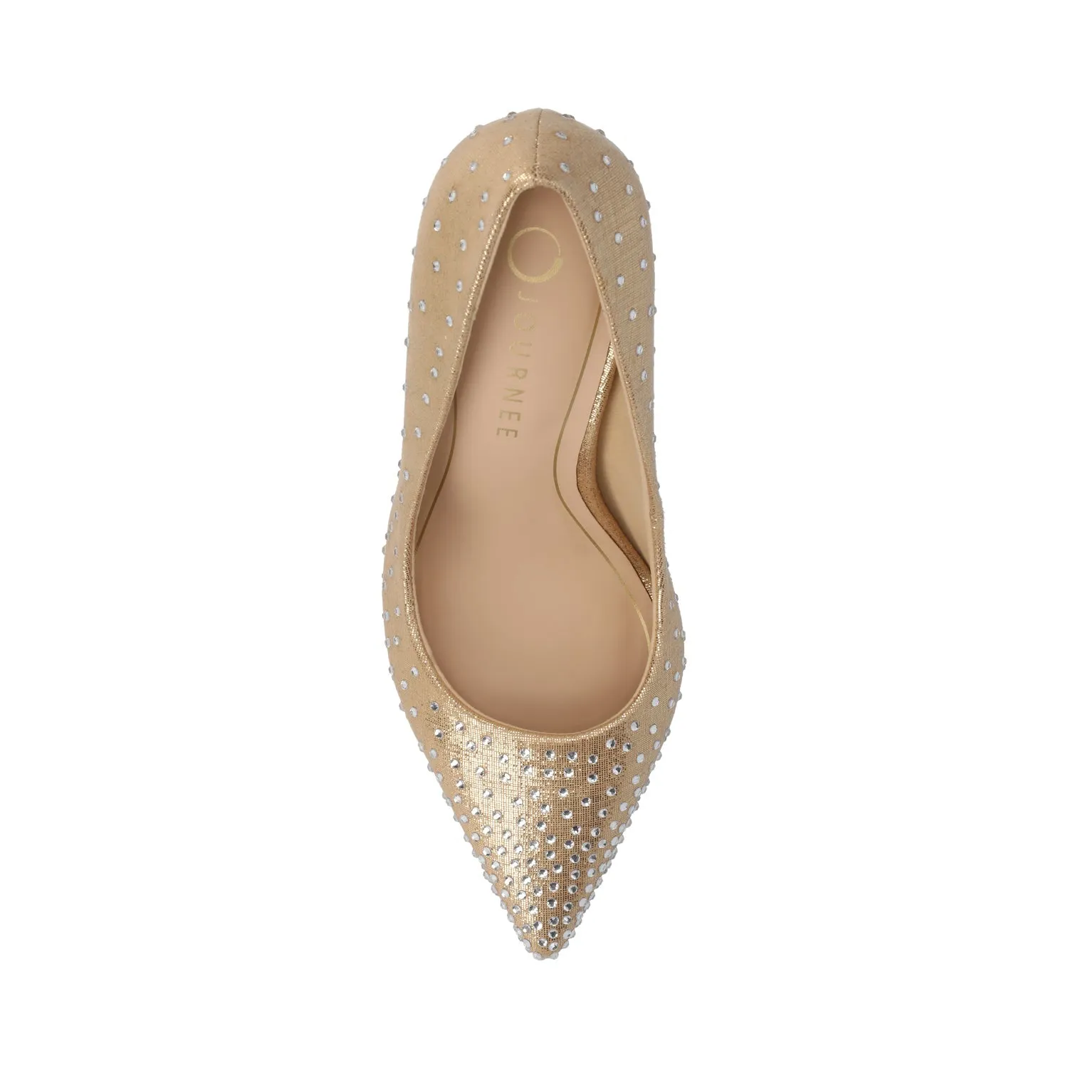 VENUS STATEMENT STILETTO DRESS PUMP HEELS - Gold sold by Journee Collection product image thumbnail 4