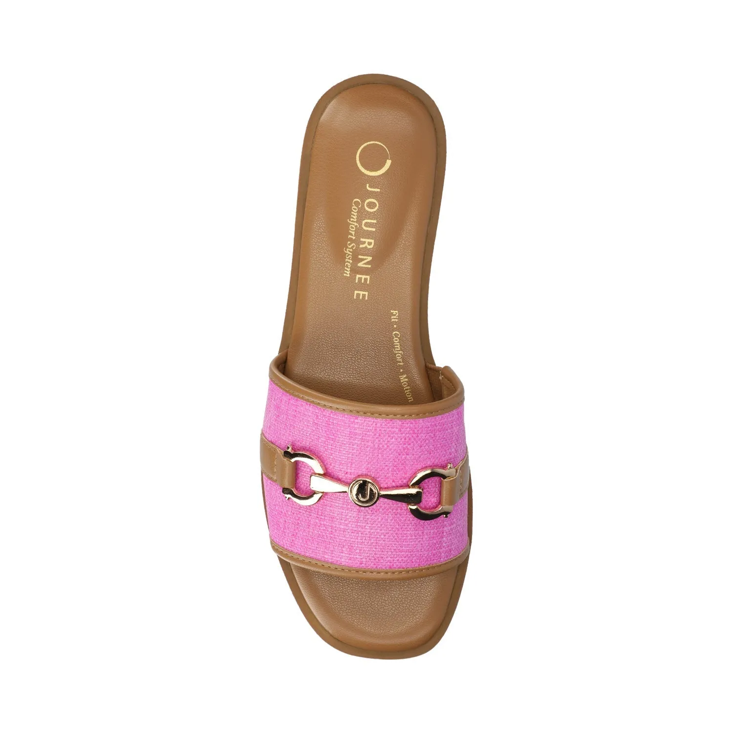 PRIYA SLIP ON SANDALS - Hot Pink sold by Journee Collection product image thumbnail 5