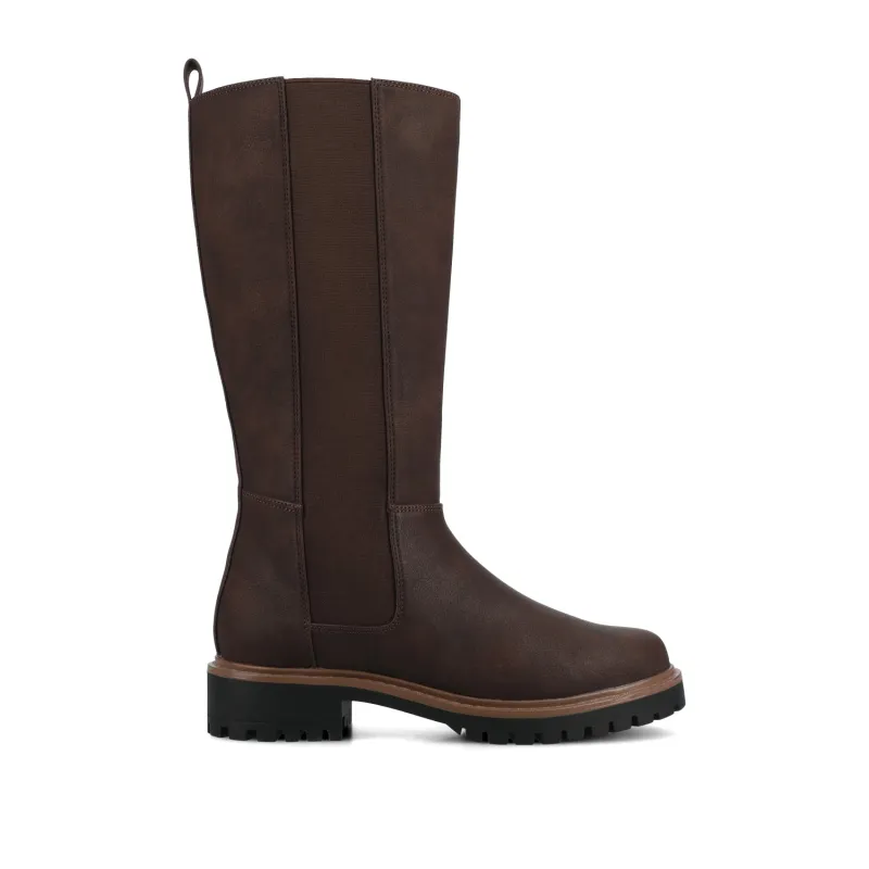 BRANDI KNEE HIGH BOOTS IN EXTRA WIDE CALF - Vintage Chocolate sold by Journee Collection