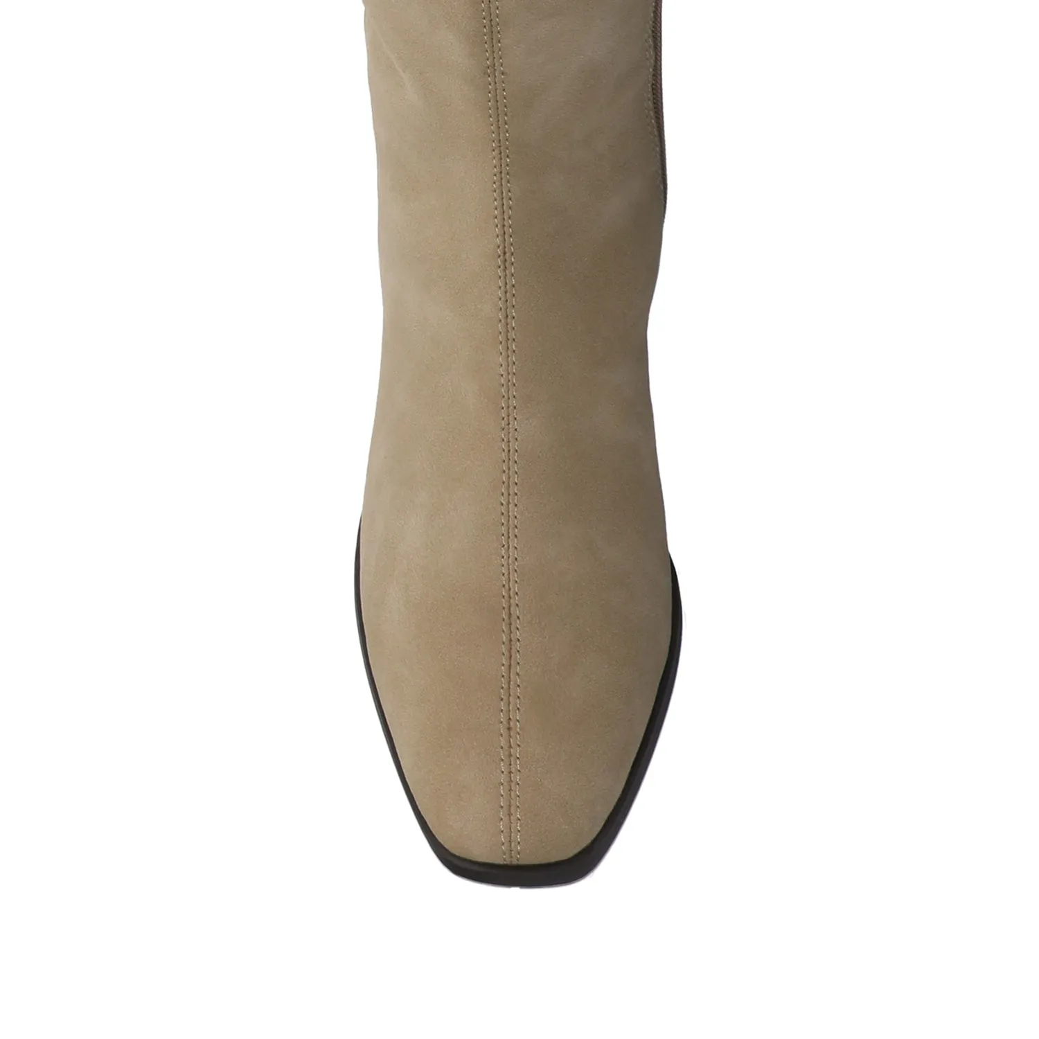 DEVRI KNEE HIGH BOOTS IN WIDE CALF - Greige sold by Journee Collection product image thumbnail 4