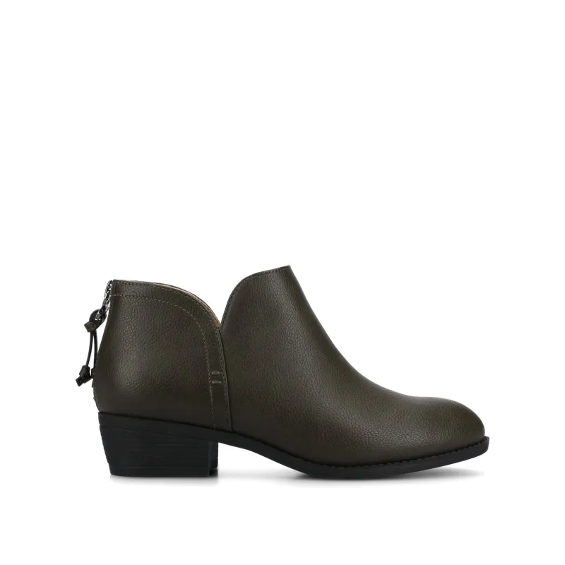 LIVVY ZIP-UP BOOTIES - Vintage Olive sold by Journee Collection