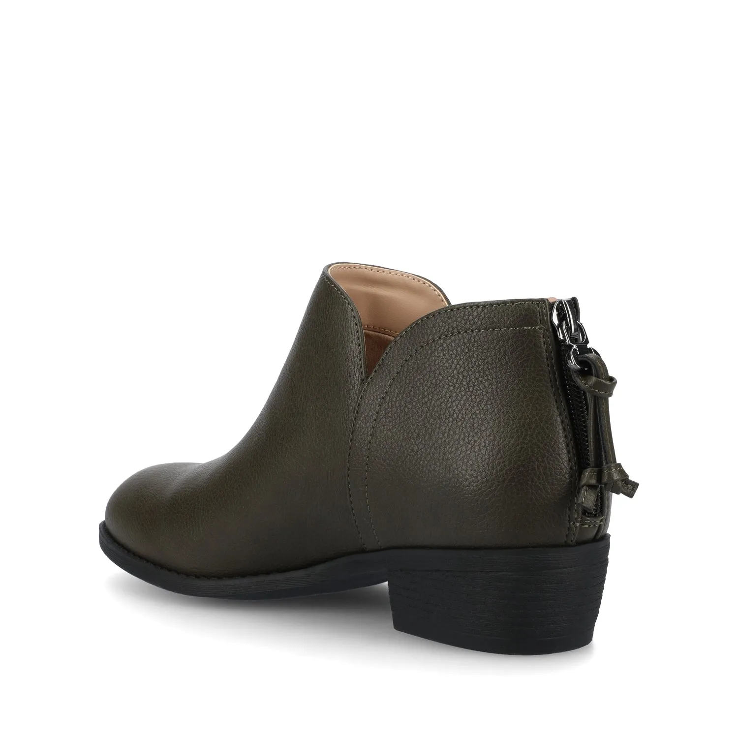 LIVVY ZIP-UP BOOTIES - Vintage Olive sold by Journee Collection product image thumbnail 3