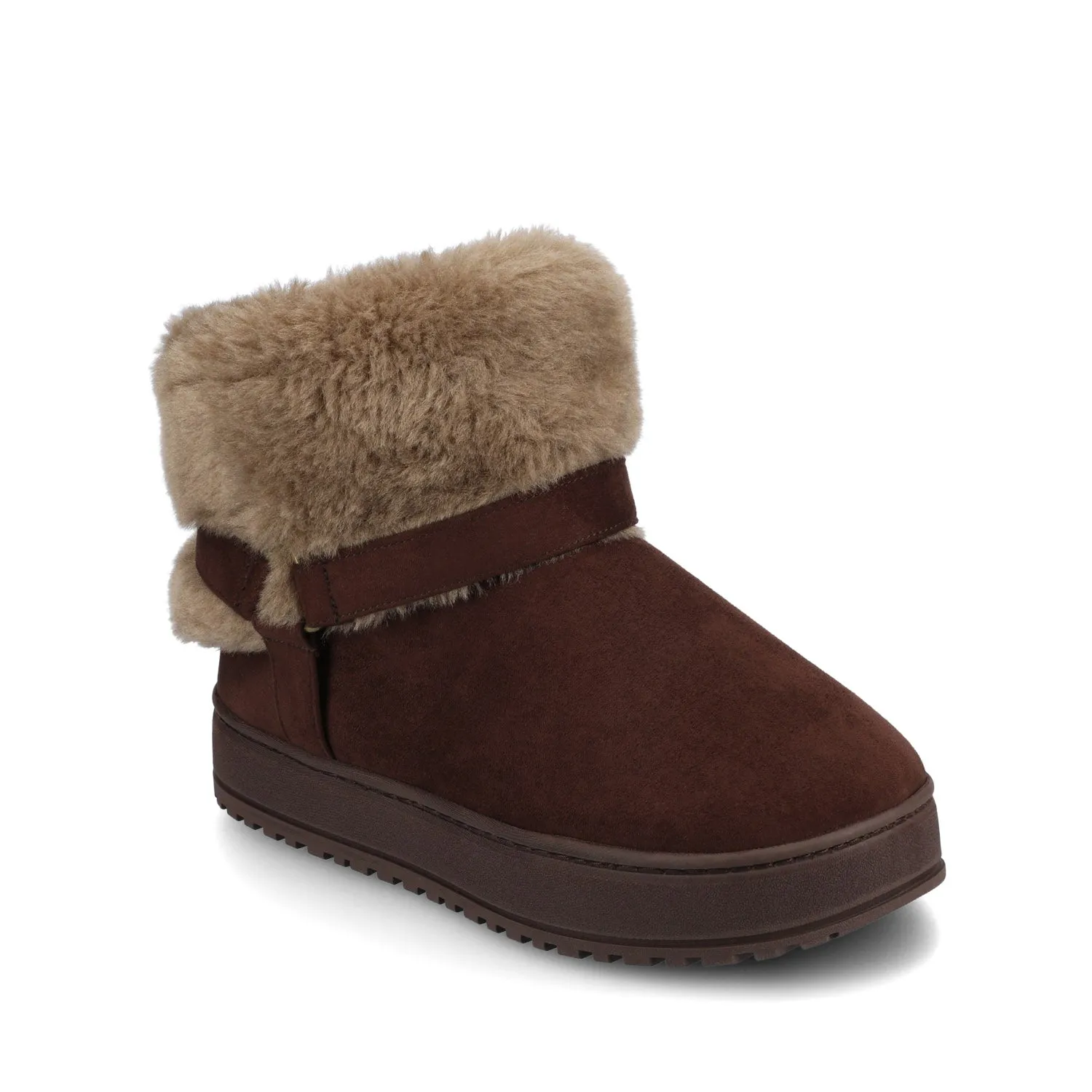 THADA SLIPPER BOOTIE - Chocolate sold by Journee Collection product image thumbnail 2