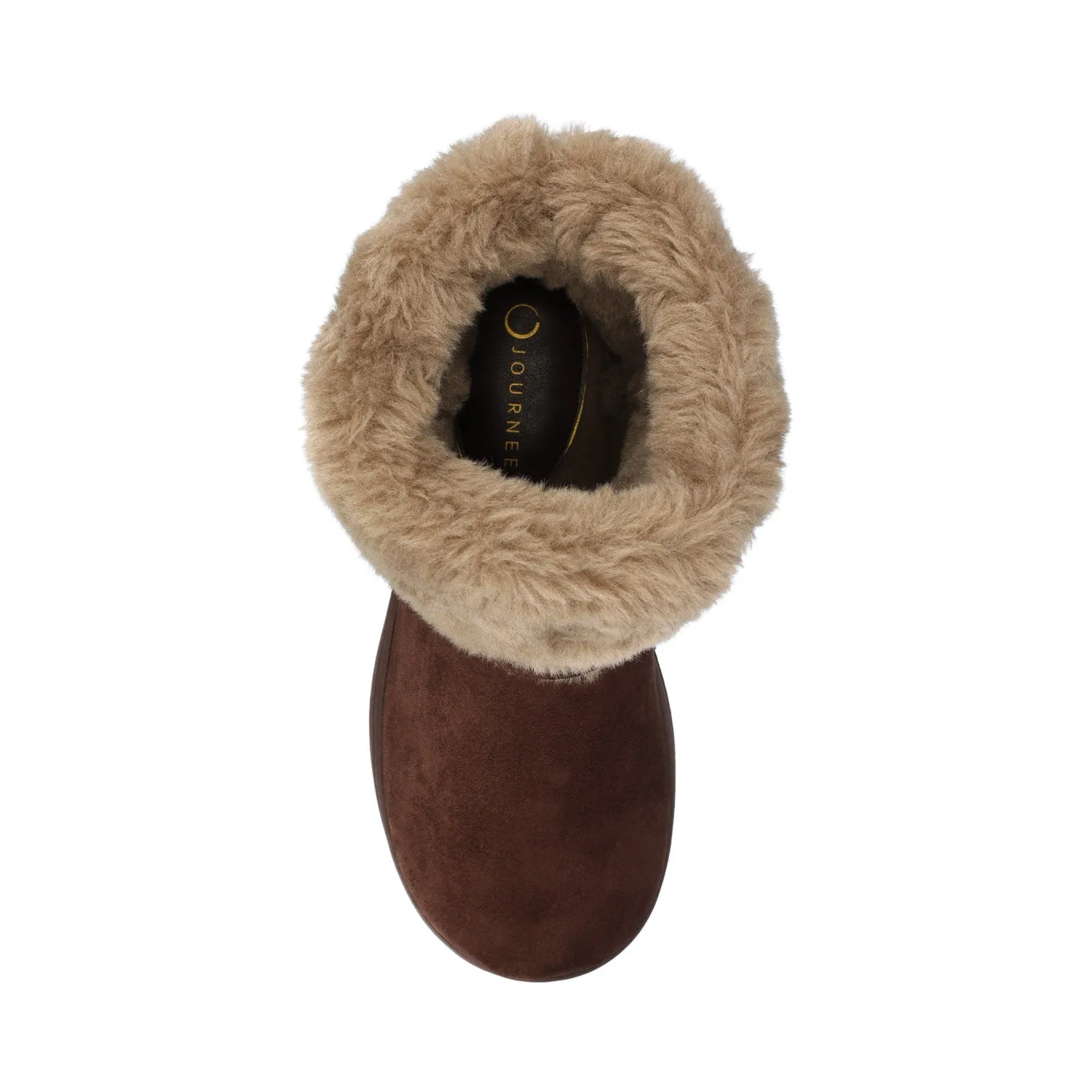 THADA SLIPPER BOOTIE - Chocolate sold by Journee Collection product image thumbnail 4
