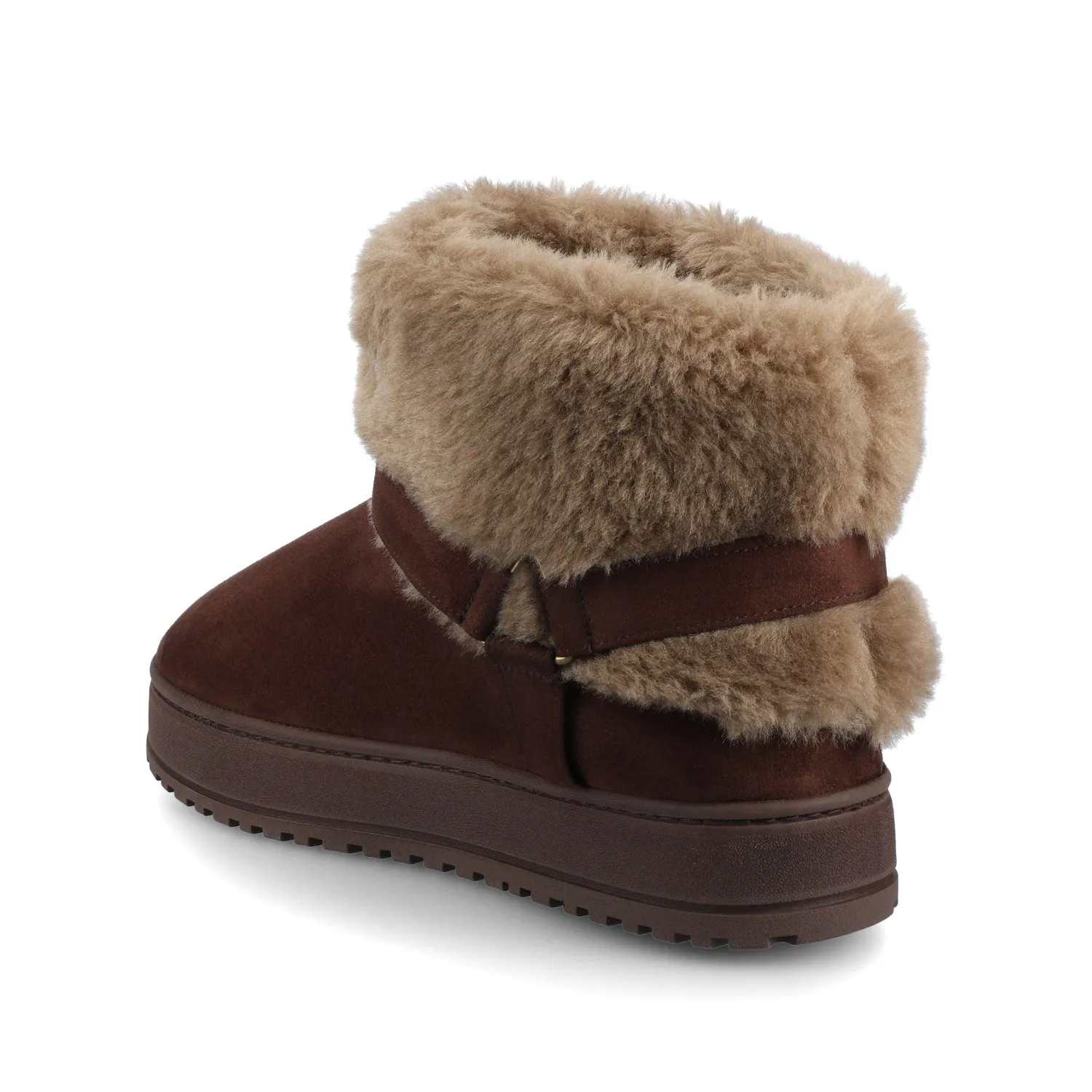 THADA SLIPPER BOOTIE - Chocolate sold by Journee Collection product image thumbnail 3