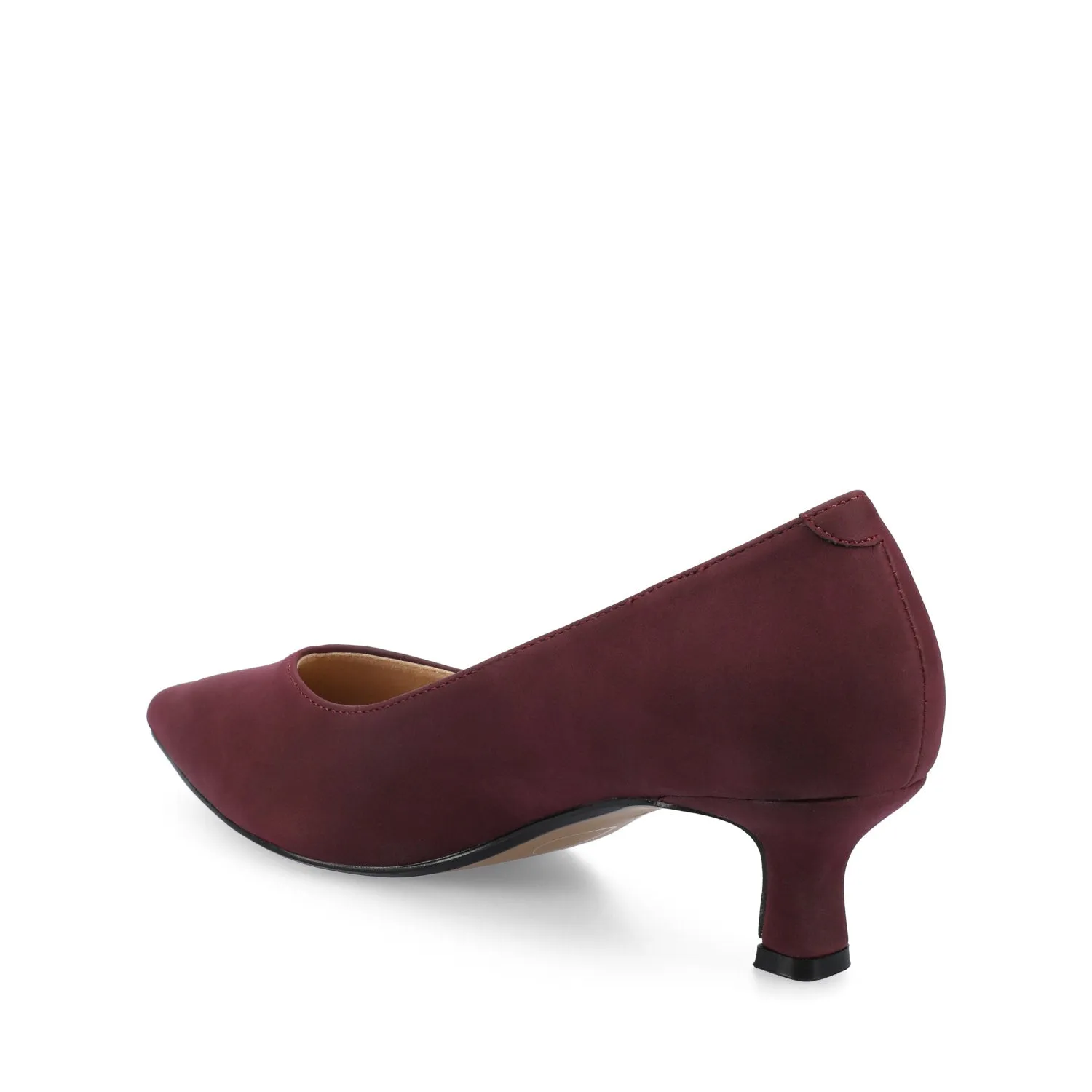 PAMMIE STATEMENT KITTEN HEELS - Oxblood sold by Journee Collection product image thumbnail 3