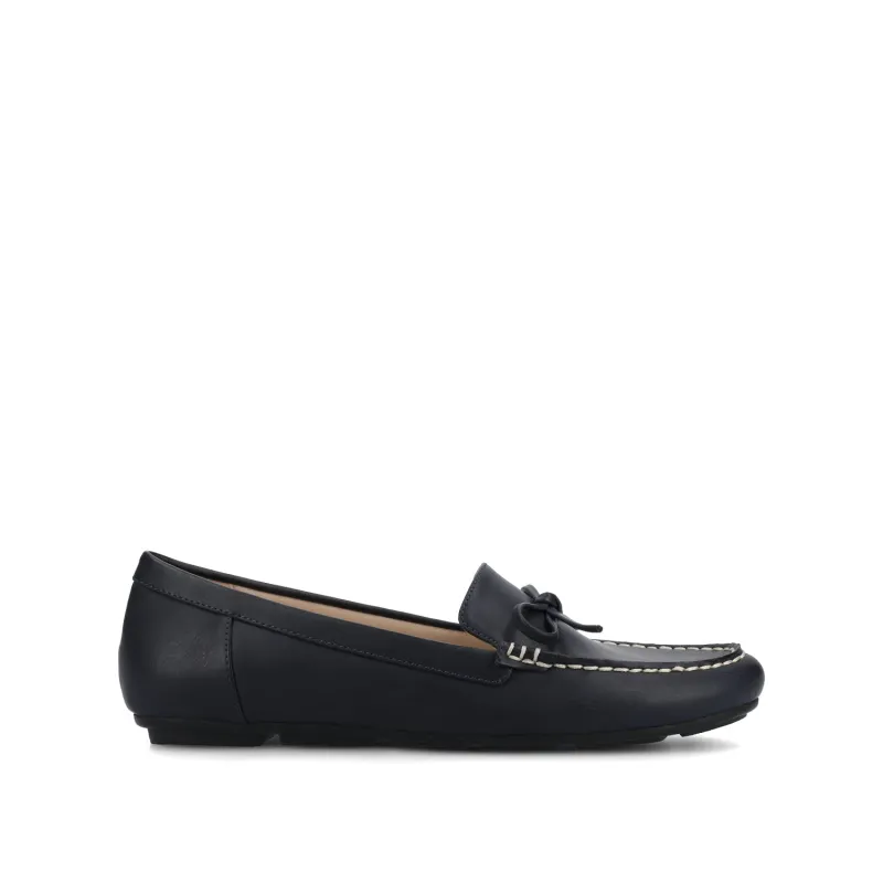 NOVELLA DRIVING LOAFER IN WIDE - Navy sold by Journee Collection
