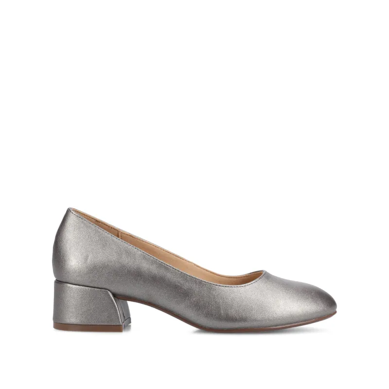 SAAR II LOW PUMP HEELS IN STATEMENT - Pewter sold by Journee Collection