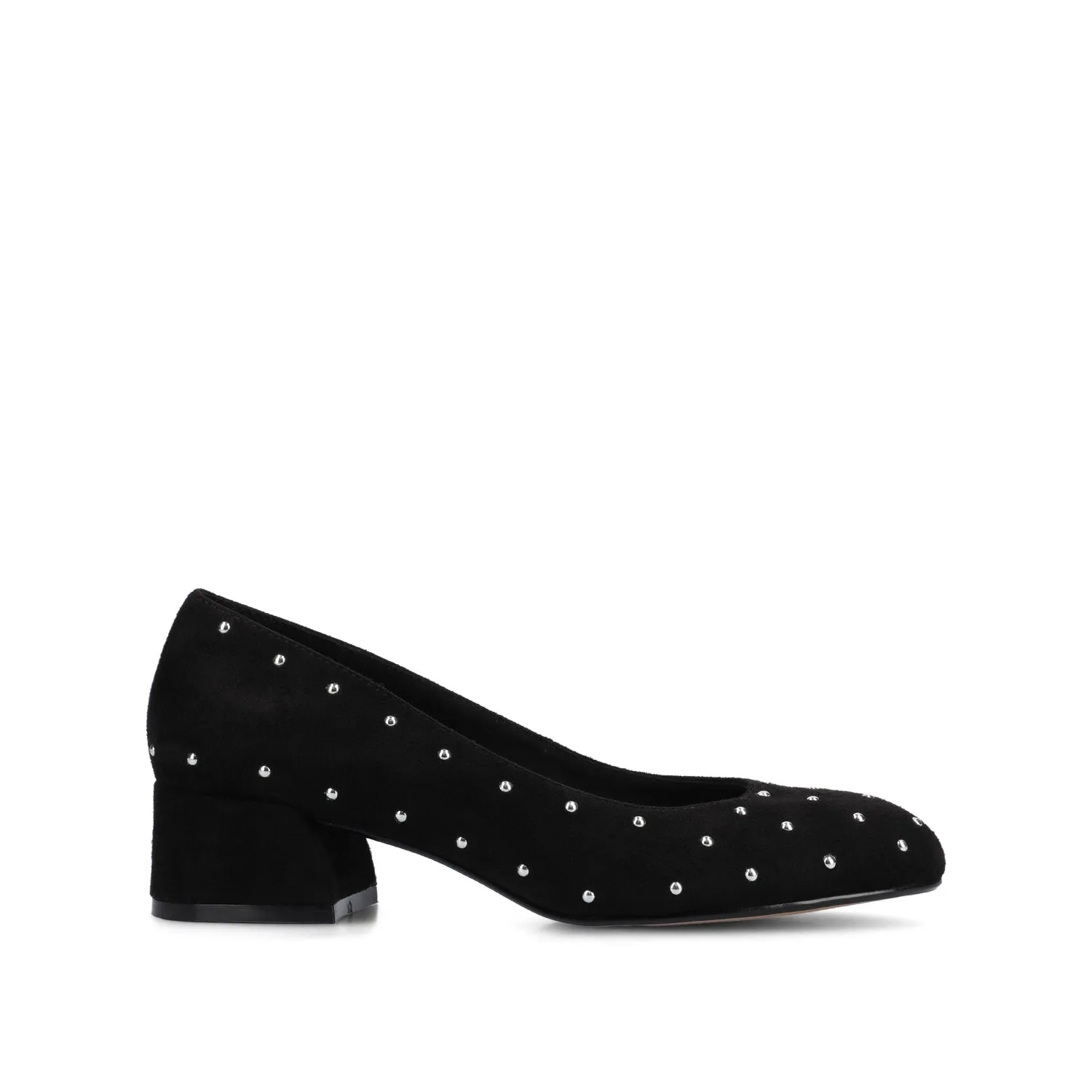 SAAR II LOW PUMP HEELS IN STATEMENT - Black Stud sold by Journee Collection