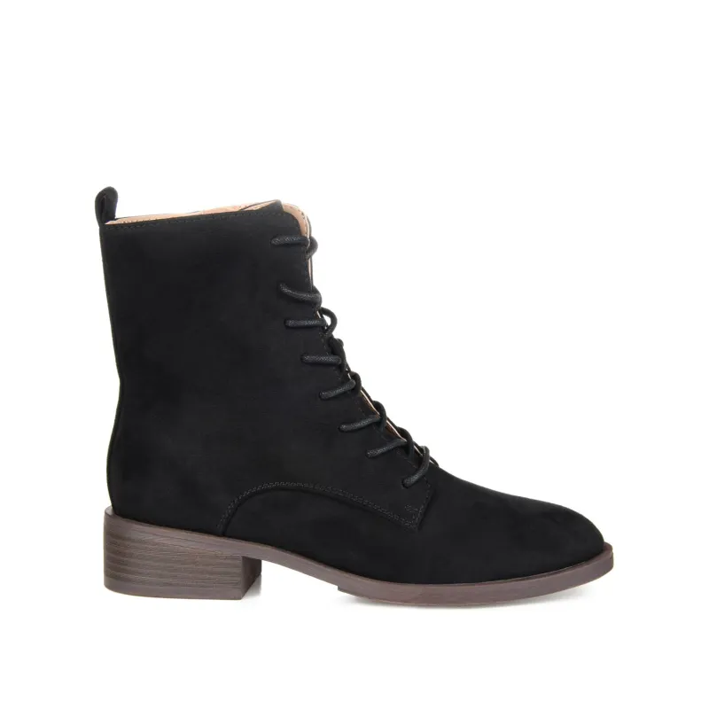 VIENNA COMBAT BOOTIES - Black made by Journee Collection