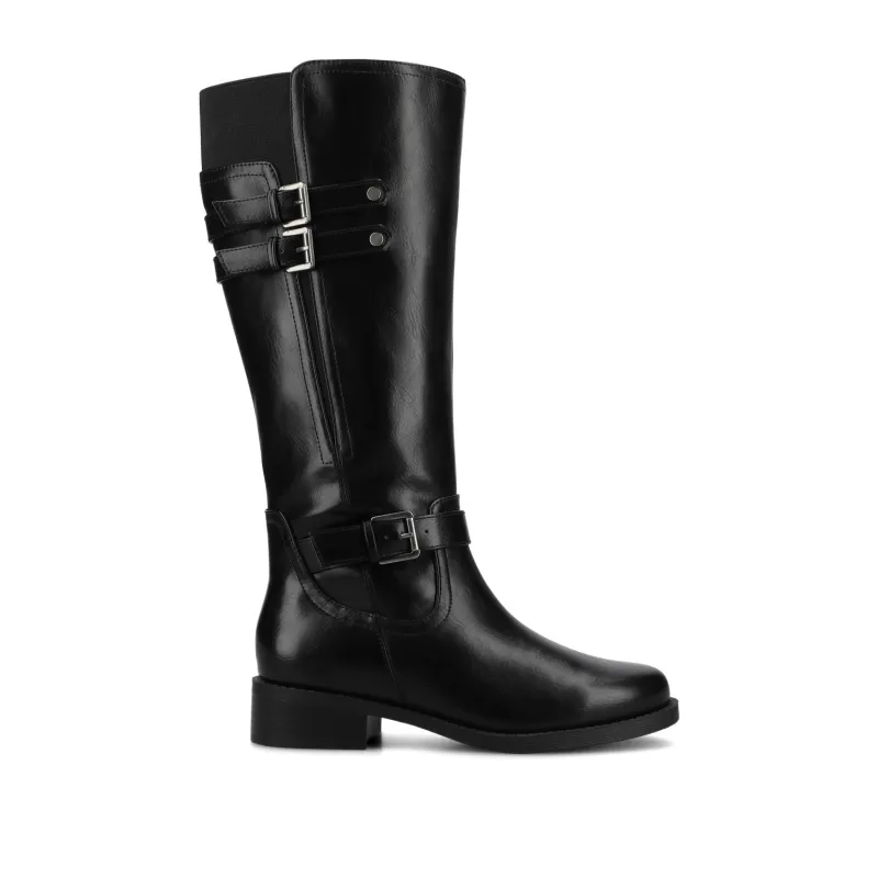 SONNY KNEE HIGH BOOT IN EXTRA WIDE CALF - Black sold by Journee Collection