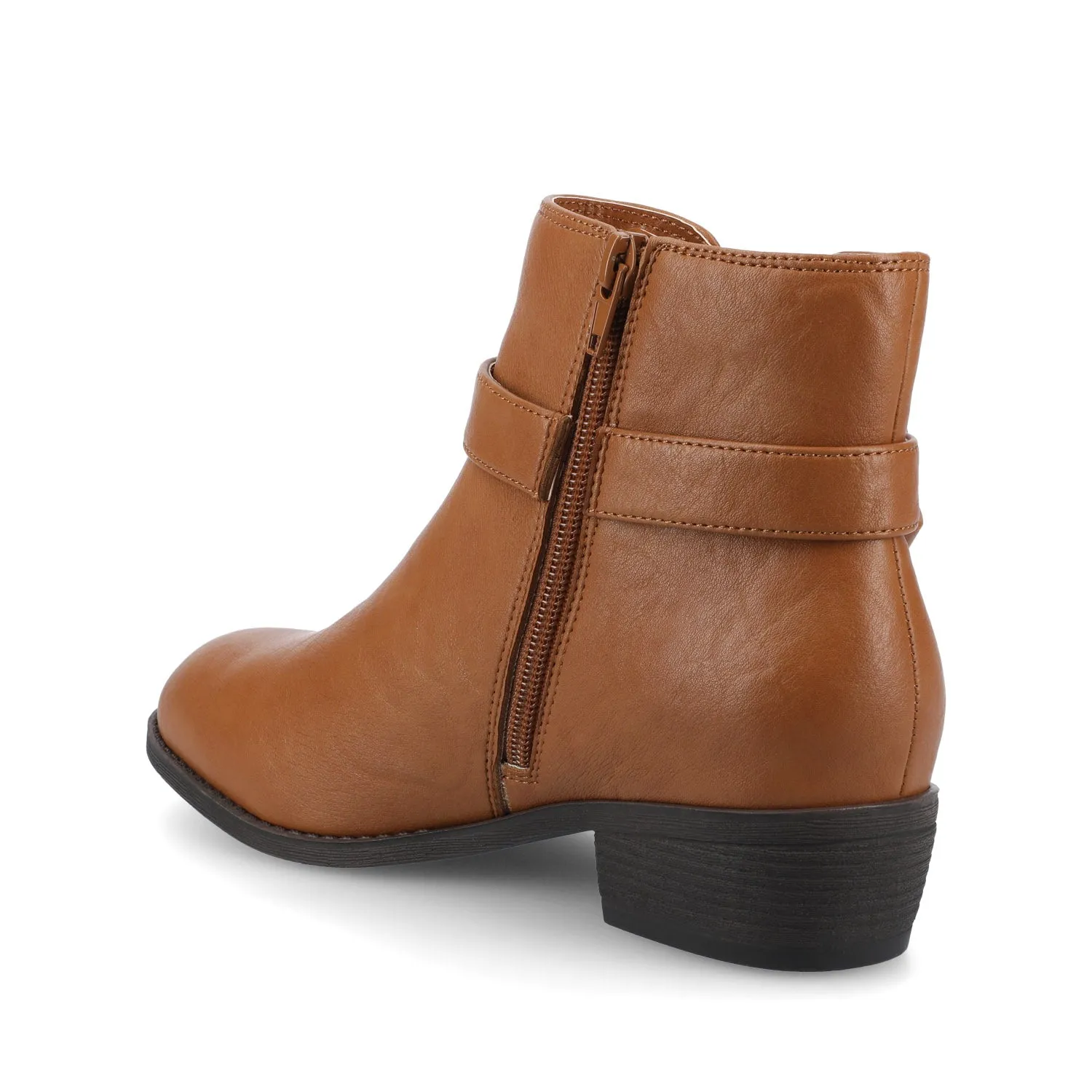 DEVINA ANKLE BOOTIES IN WIDE - Tan sold by Journee Collection product image thumbnail 4