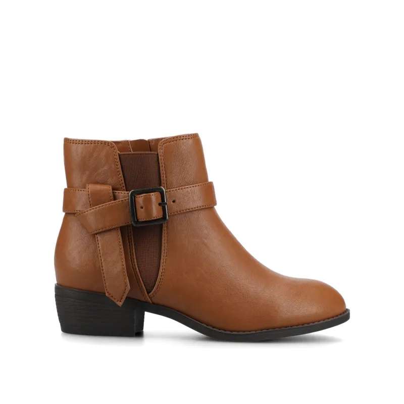 DEVINA ANKLE BOOTIES IN WIDE - Tan sold by Journee Collection
