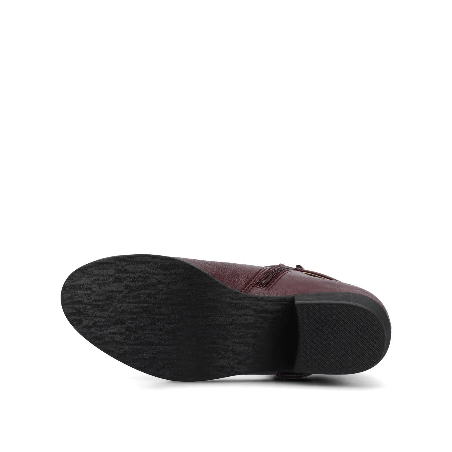 DEVINA ANKLE BOOTIES IN WIDE - Oxblood Nubuck sold by Journee Collection product image thumbnail 5