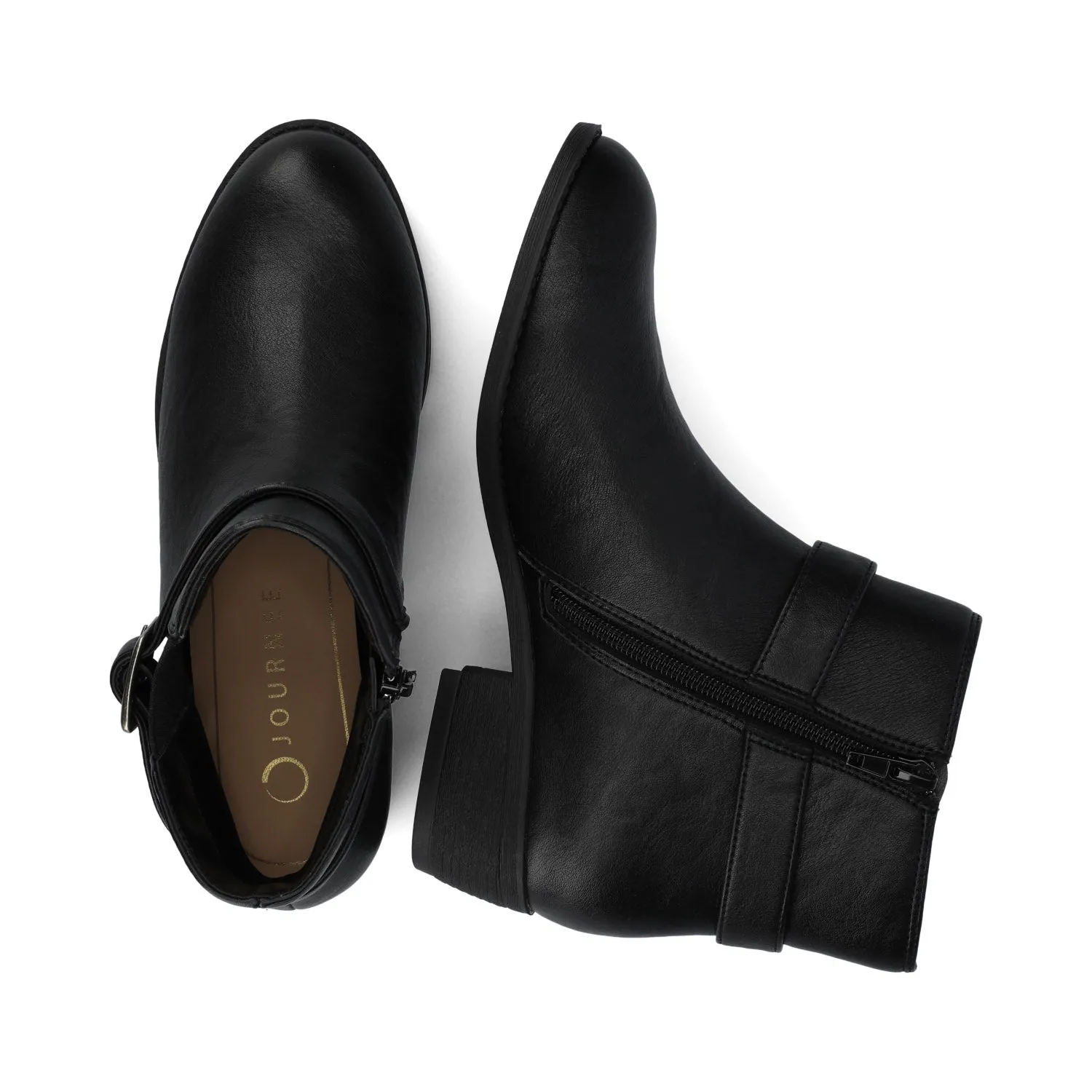 DEVINA ANKLE BOOTIES IN WIDE - Black sold by Journee Collection product image thumbnail 3