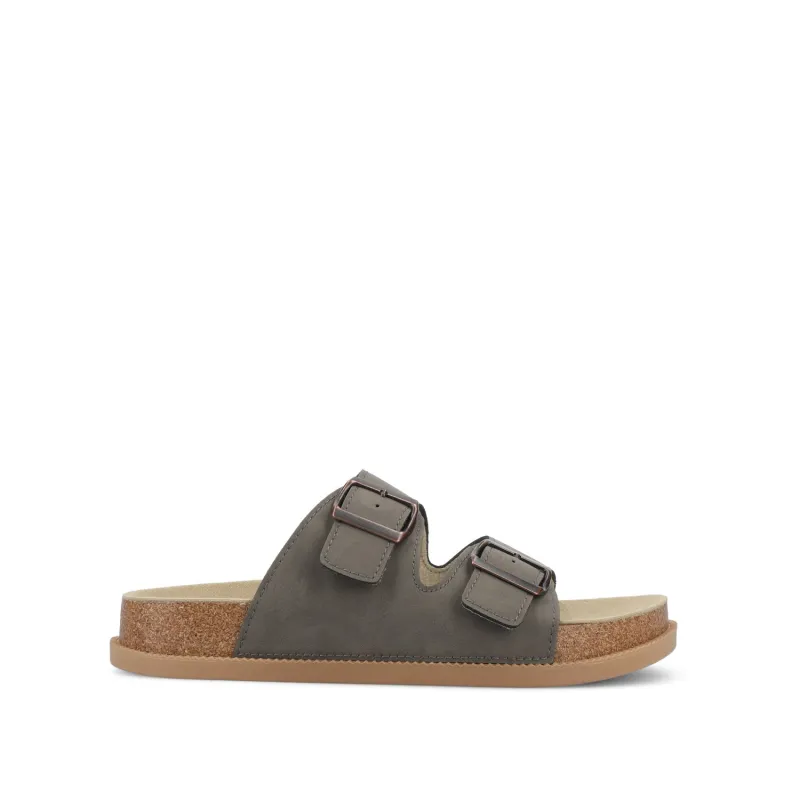 TULA SLIDE SANDAL - Mocha made by Journee Collection