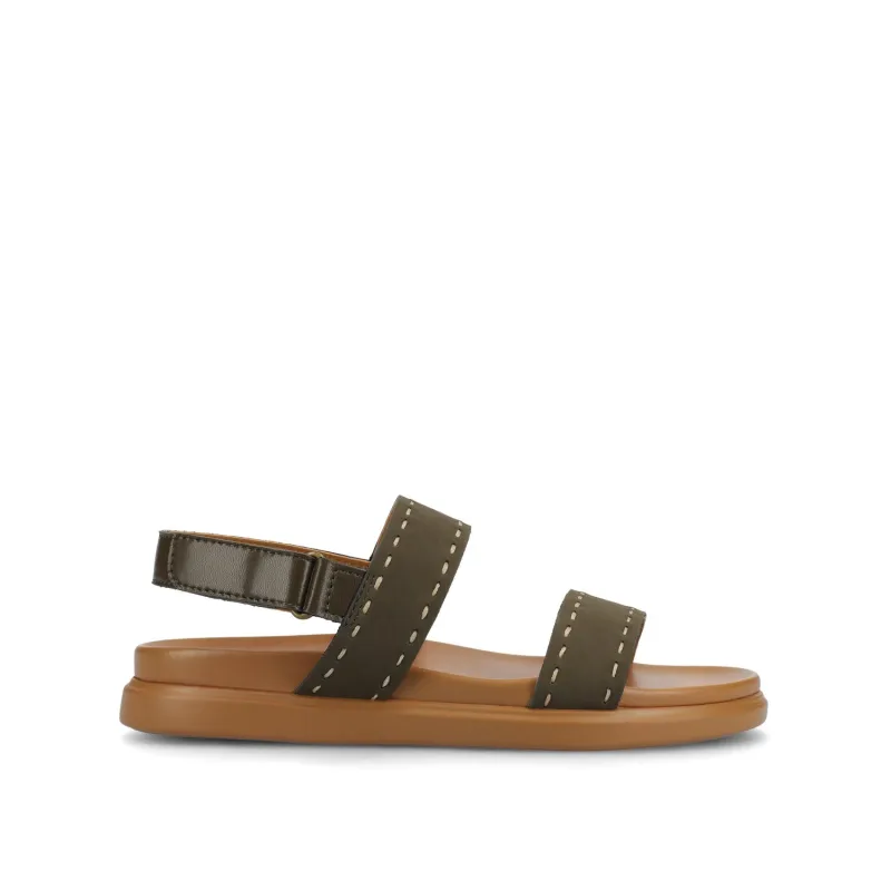 MILIE MULTI STRAP SANDALS - Olive sold by Journee Collection