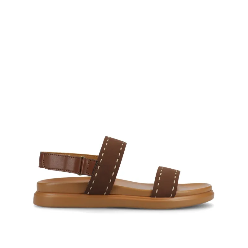 MILIE MULTI STRAP SANDALS - Brown sold by Journee Collection