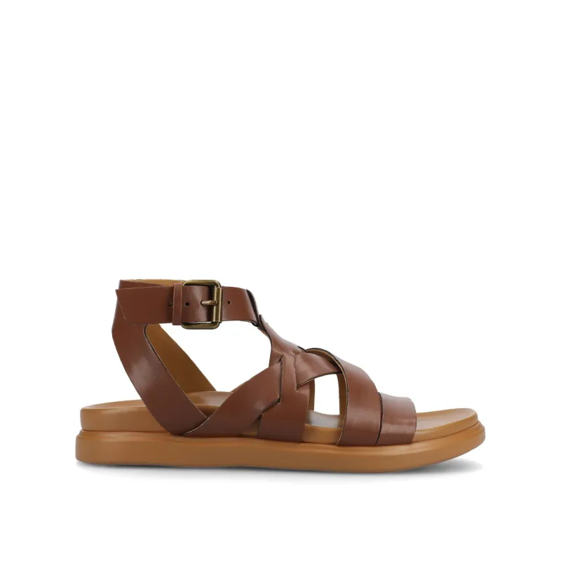 MISTEE MULTI STRAP SANDALS - Cognac sold by Journee Collection