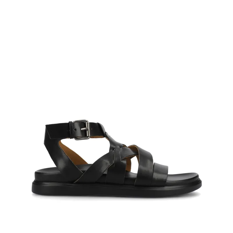 MISTEE MULTI STRAP SANDALS - Black sold by Journee Collection