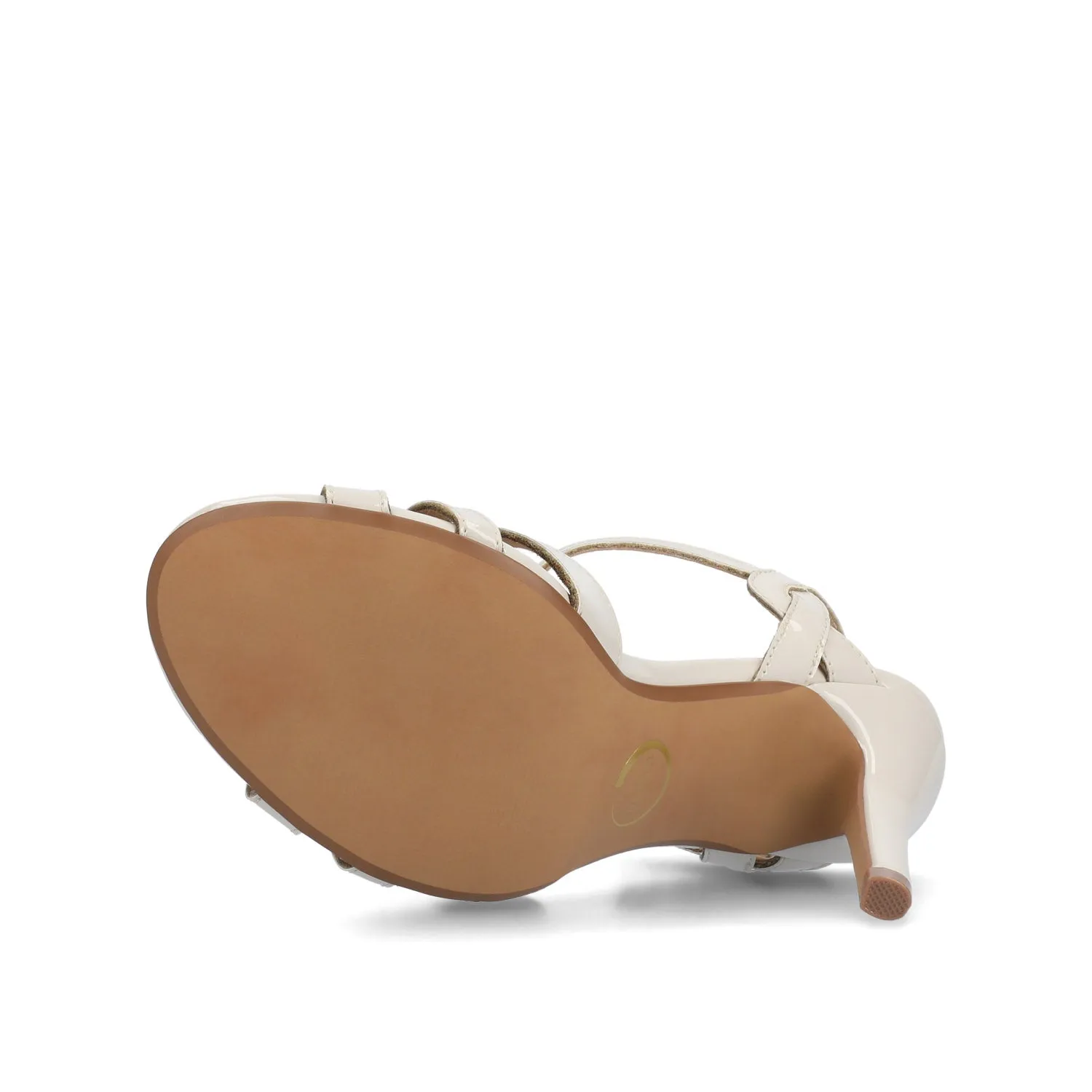 VALRY T-STRAP STILETTO DRESS SANDAL - Bone Patent sold by Journee Collection product image thumbnail 5