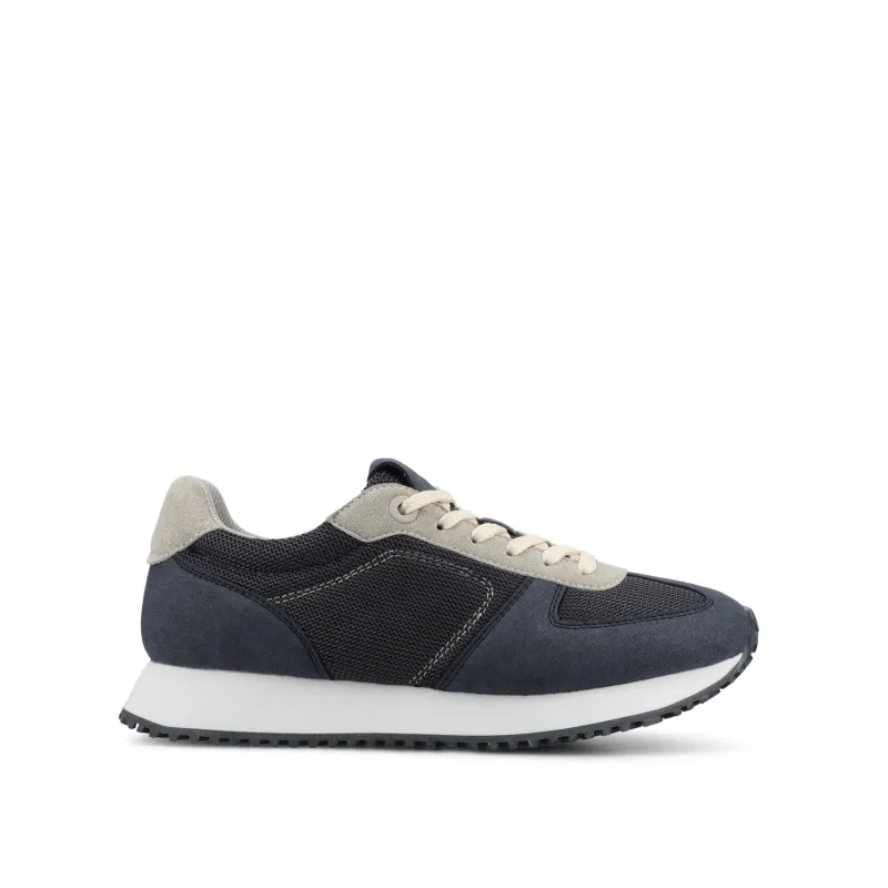 FLOW CASUAL LACE UP SNEAKERS - Navy Nubuck sold by Journee Collection