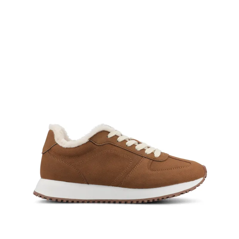 FLOW CASUAL LACE UP SNEAKERS - Cognac sold by Journee Collection
