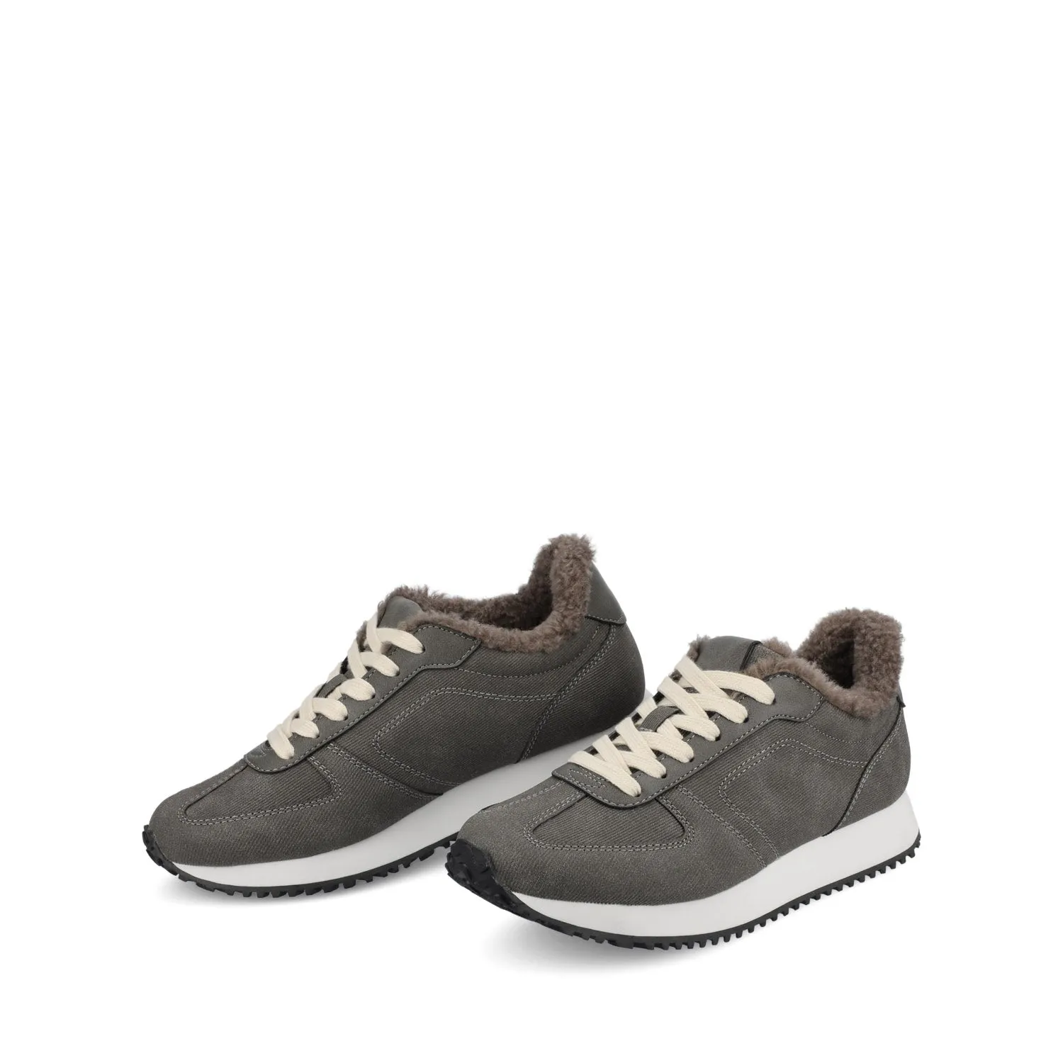 FLOW CASUAL LACE UP SNEAKERS - Charcoal sold by Journee Collection product image thumbnail 2