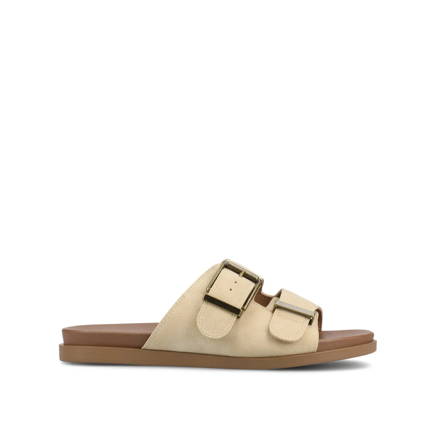 COSETTE FLAT SANDALS - Beige sold by Journee Collection