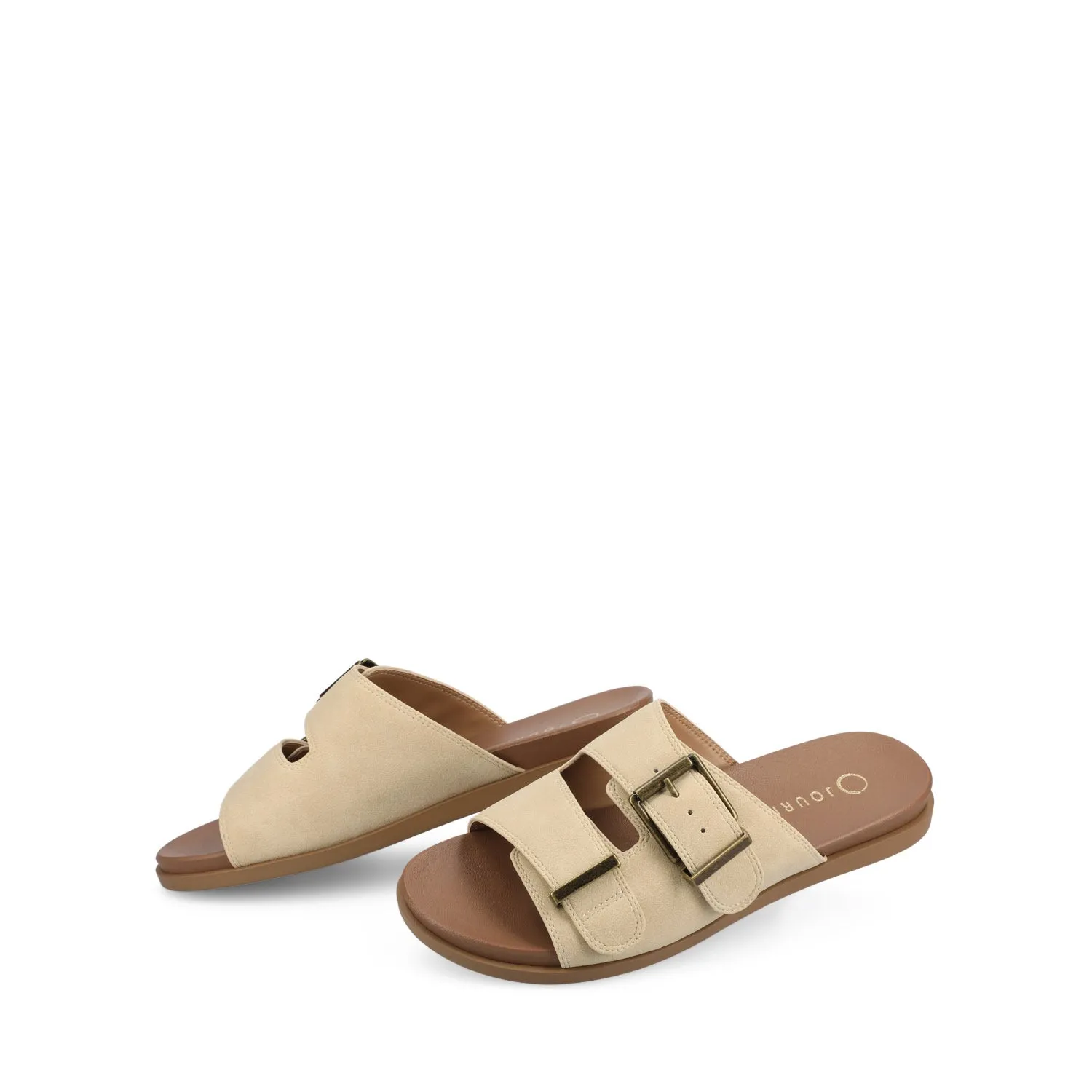 COSETTE FLAT SANDALS - Beige sold by Journee Collection product image thumbnail 2